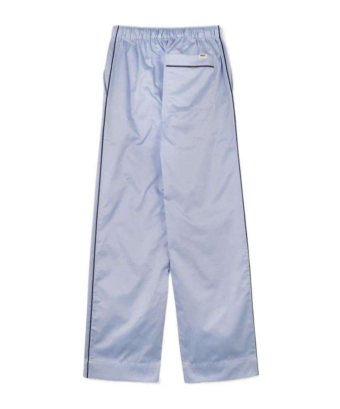 Tekla Blue Sateen Pyjama Pants In Blue
