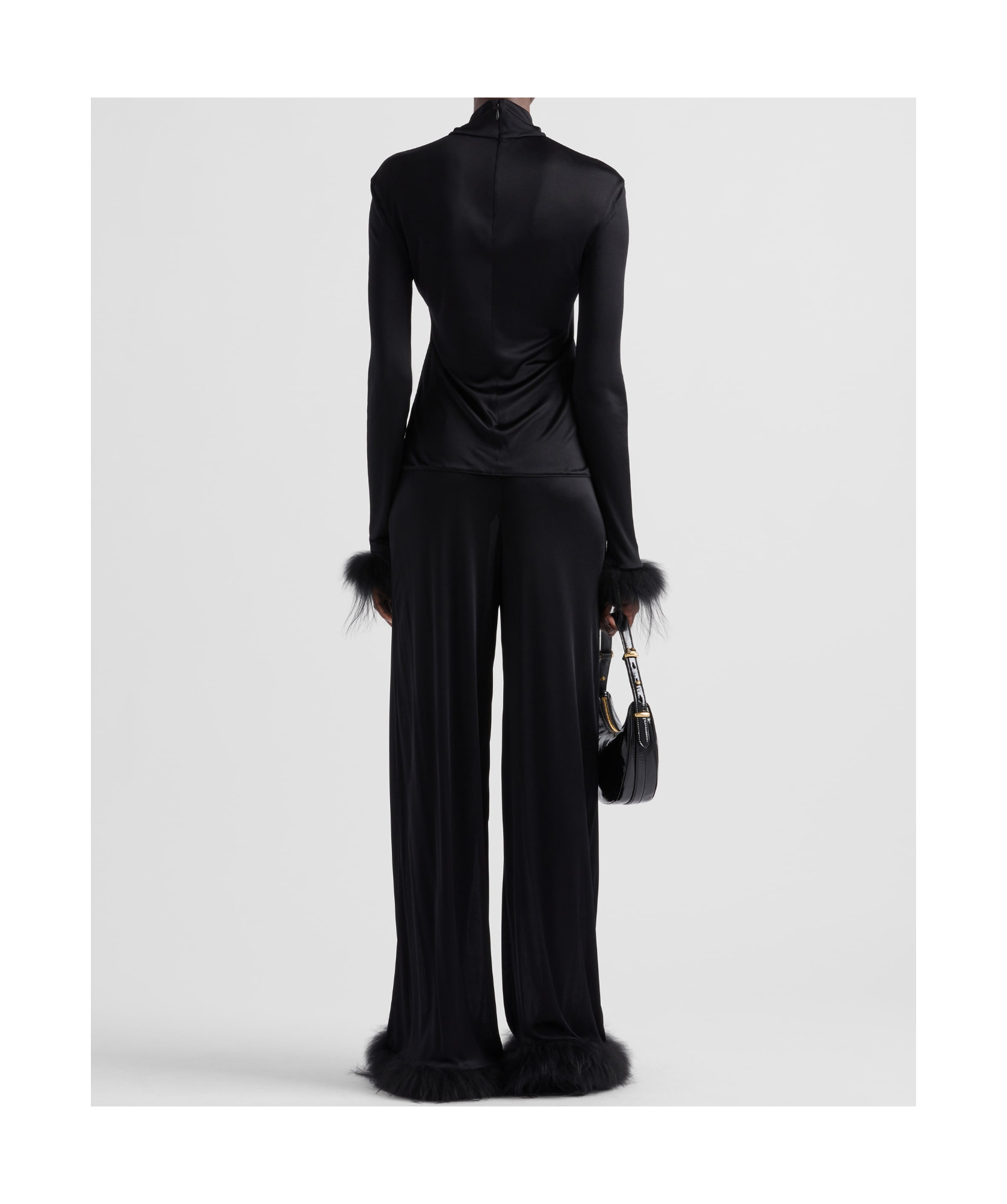 Prada Top In Jersey Nero Donna In Black