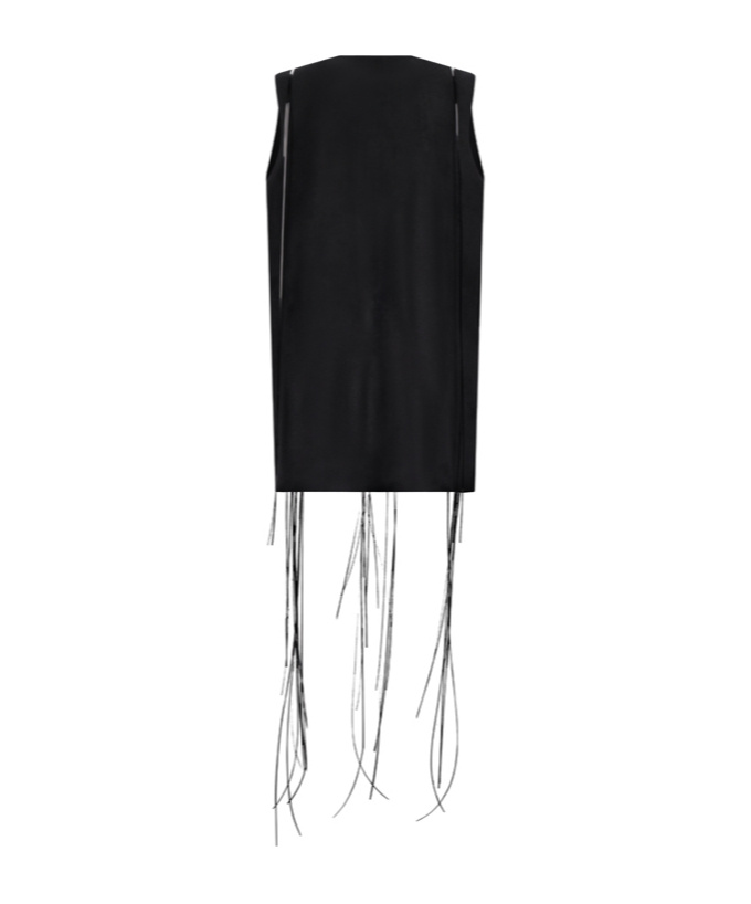 Jil Sander Round-neck Mini Dress In Black