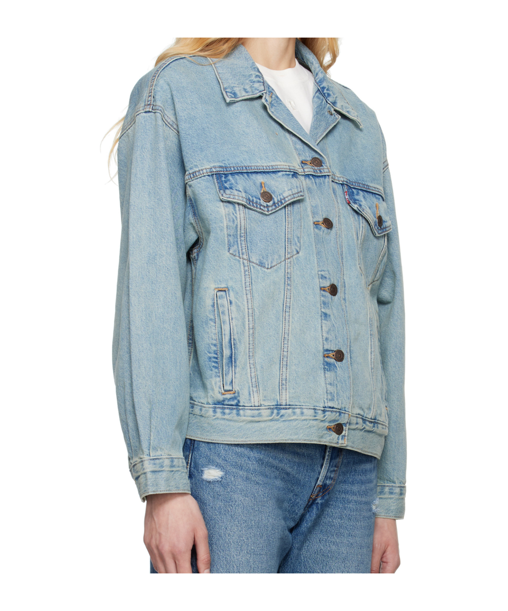 Levi's Long Sleeve Denim Jacket In Blue
