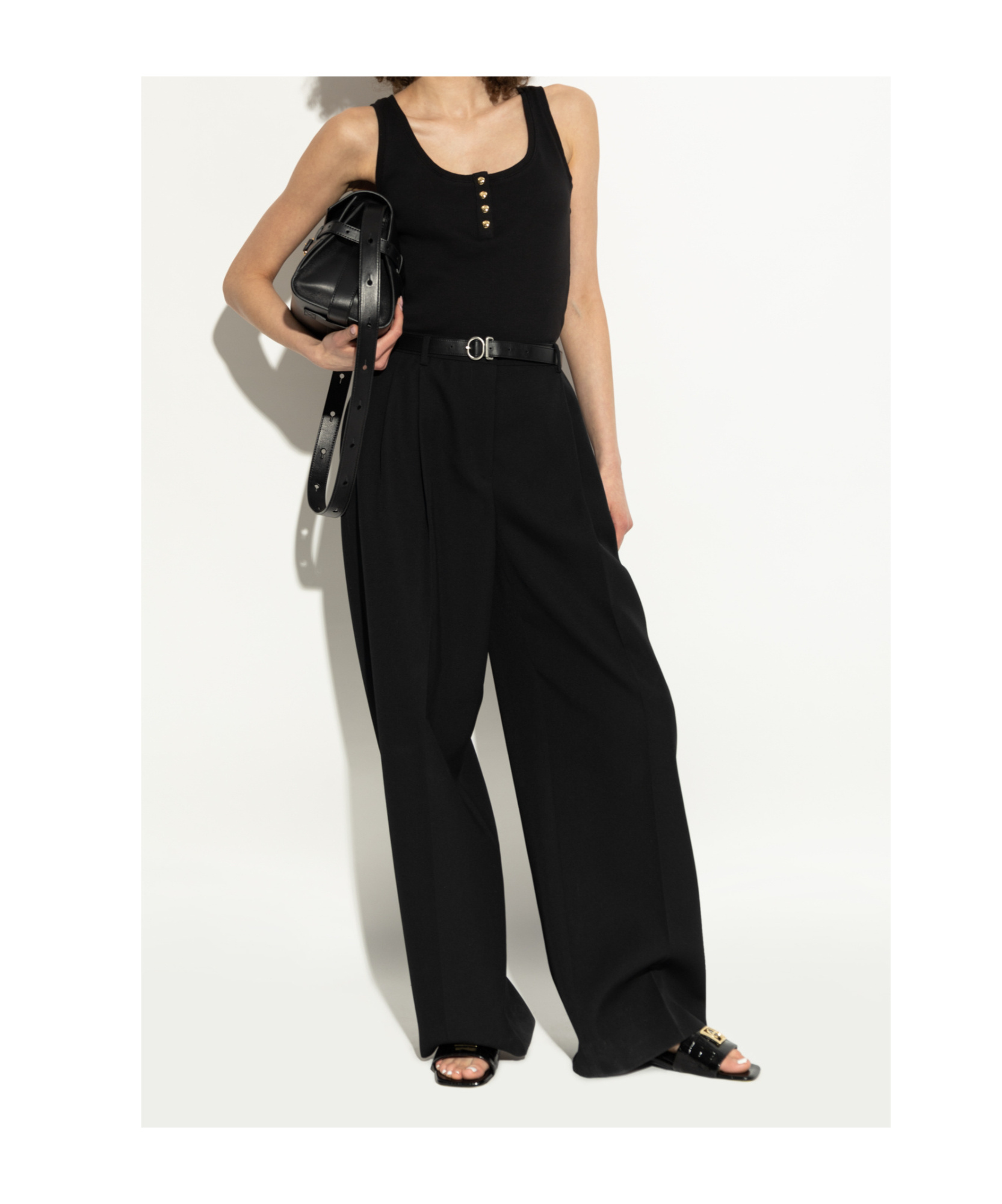 Shop Anine Bing Open-toed High-heeled Sandals In Black