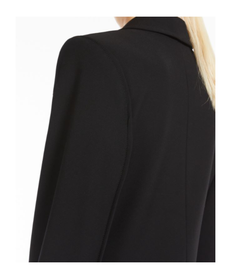 Sportmax Stretch Duster Coat In Technical Viscose In Black