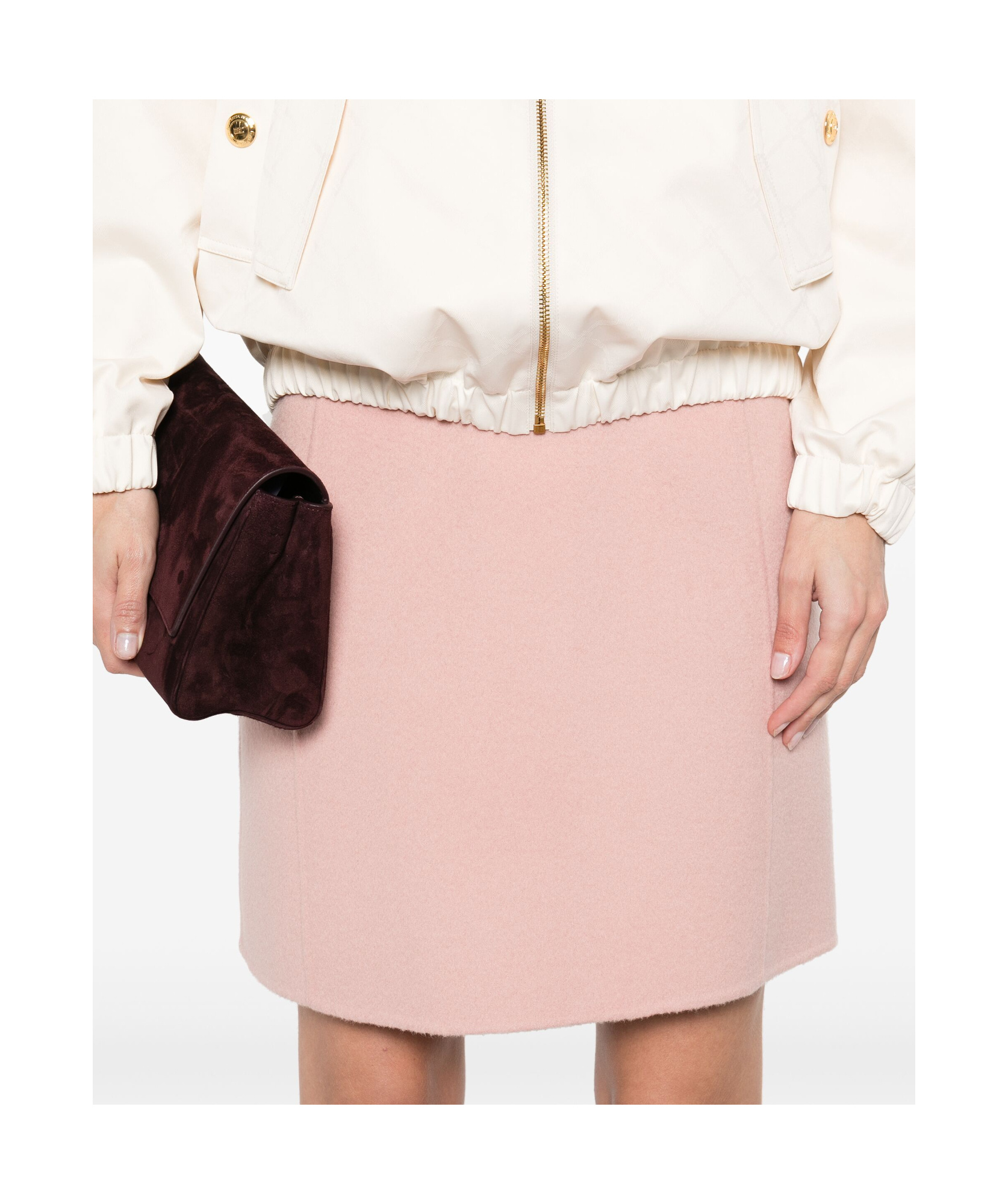 P.a.r.o.s.h Wool A-line Skirt Back Seam