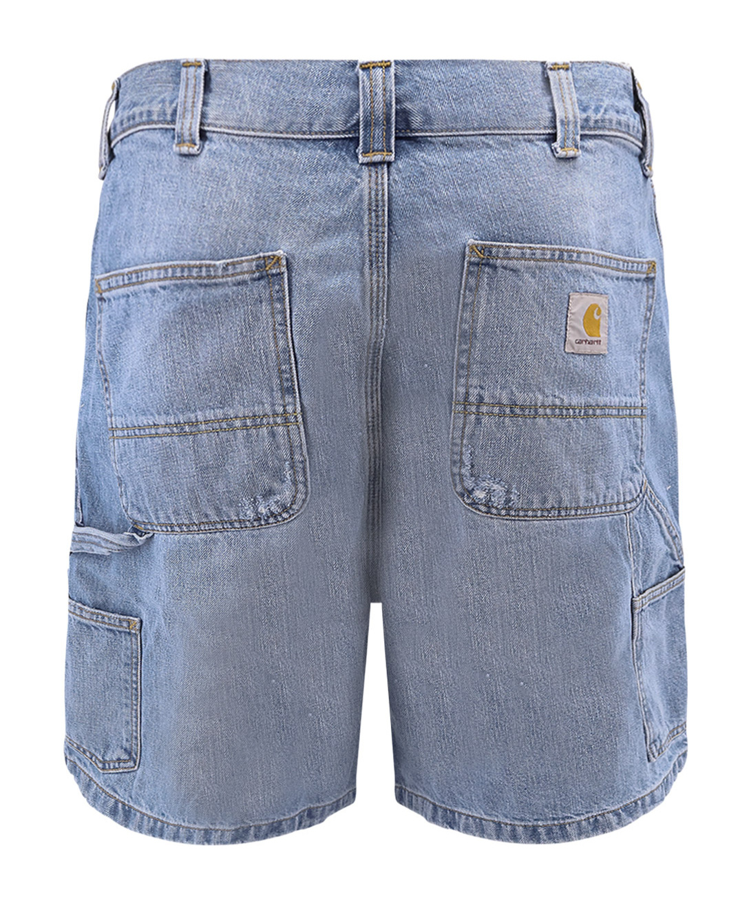 Carhartt Og Single Knee Shorts In Blue Burst Washed