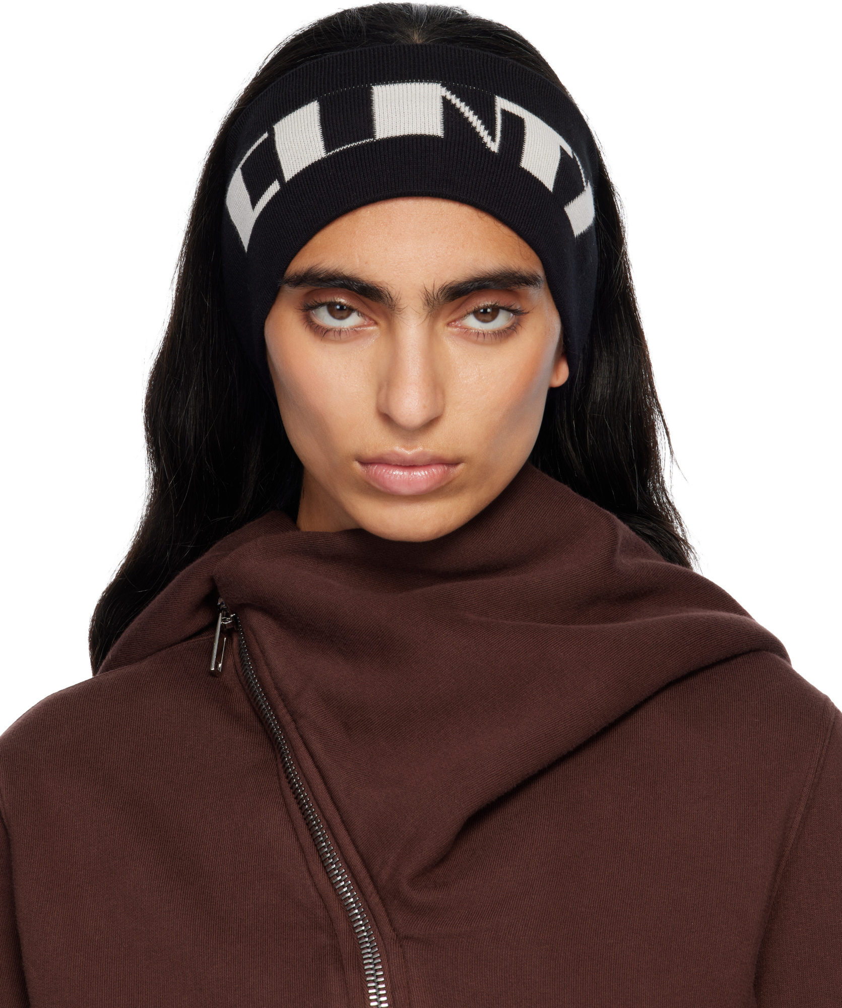 Rick Owens Drkshdw Black Concordians Cotton Headband In Black