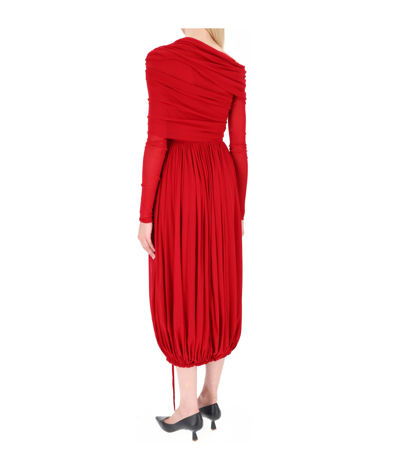 Philosophy Di Lorenzo Serafini Halterneck Dress In Red