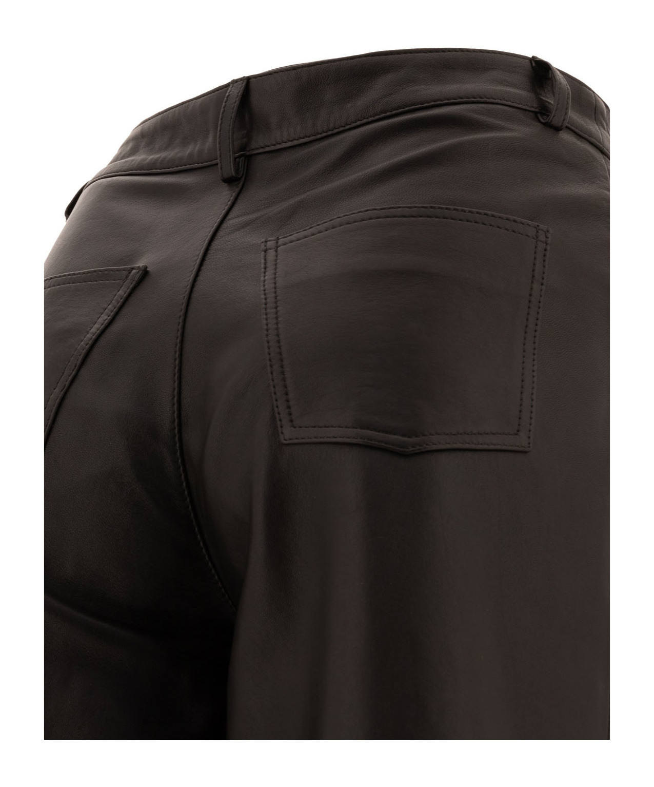Loulou Studio Figari Wide-leg Leather Pants In Black