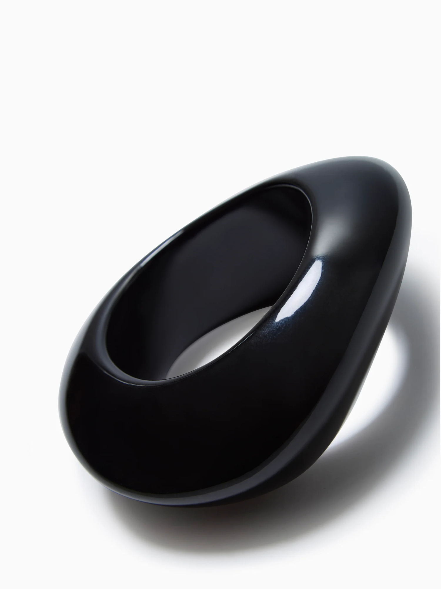 Saint Laurent Wavy Bracelet In Black