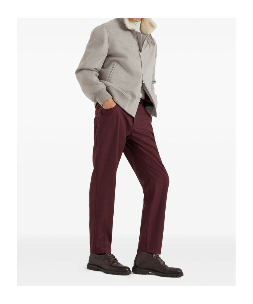 Brunello Cucinelli Cashmere Beaver Bomber Jacket
