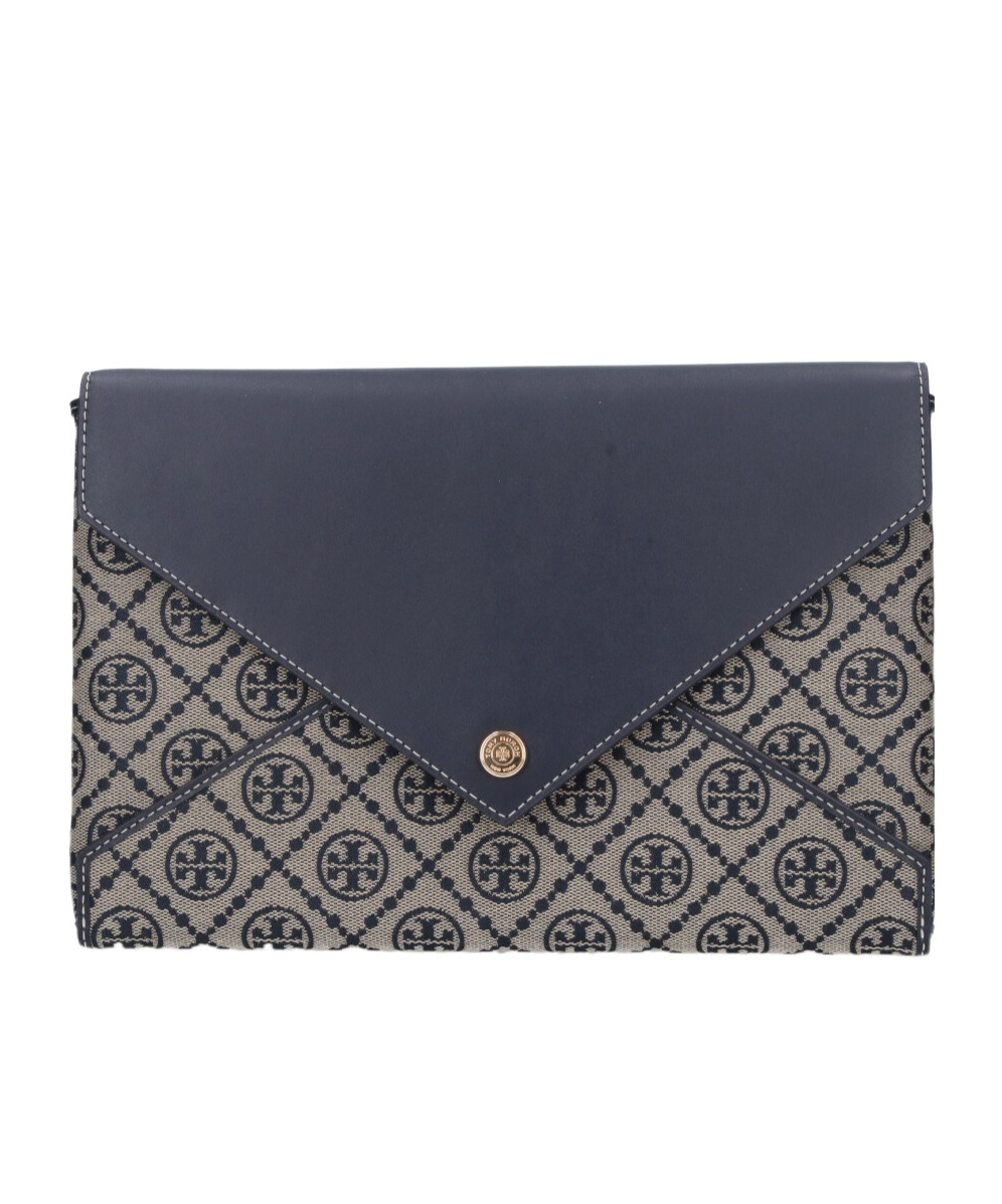 Tory Burch Envelope Clutch In Black