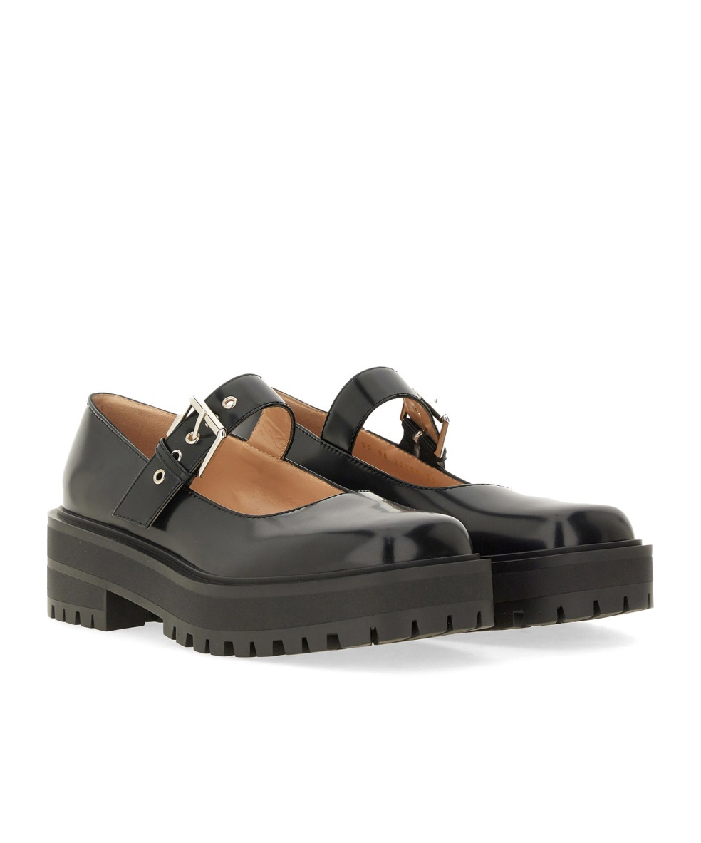 Shop Gianvito Rossi Square-toed Mary Jane Shoes In Black