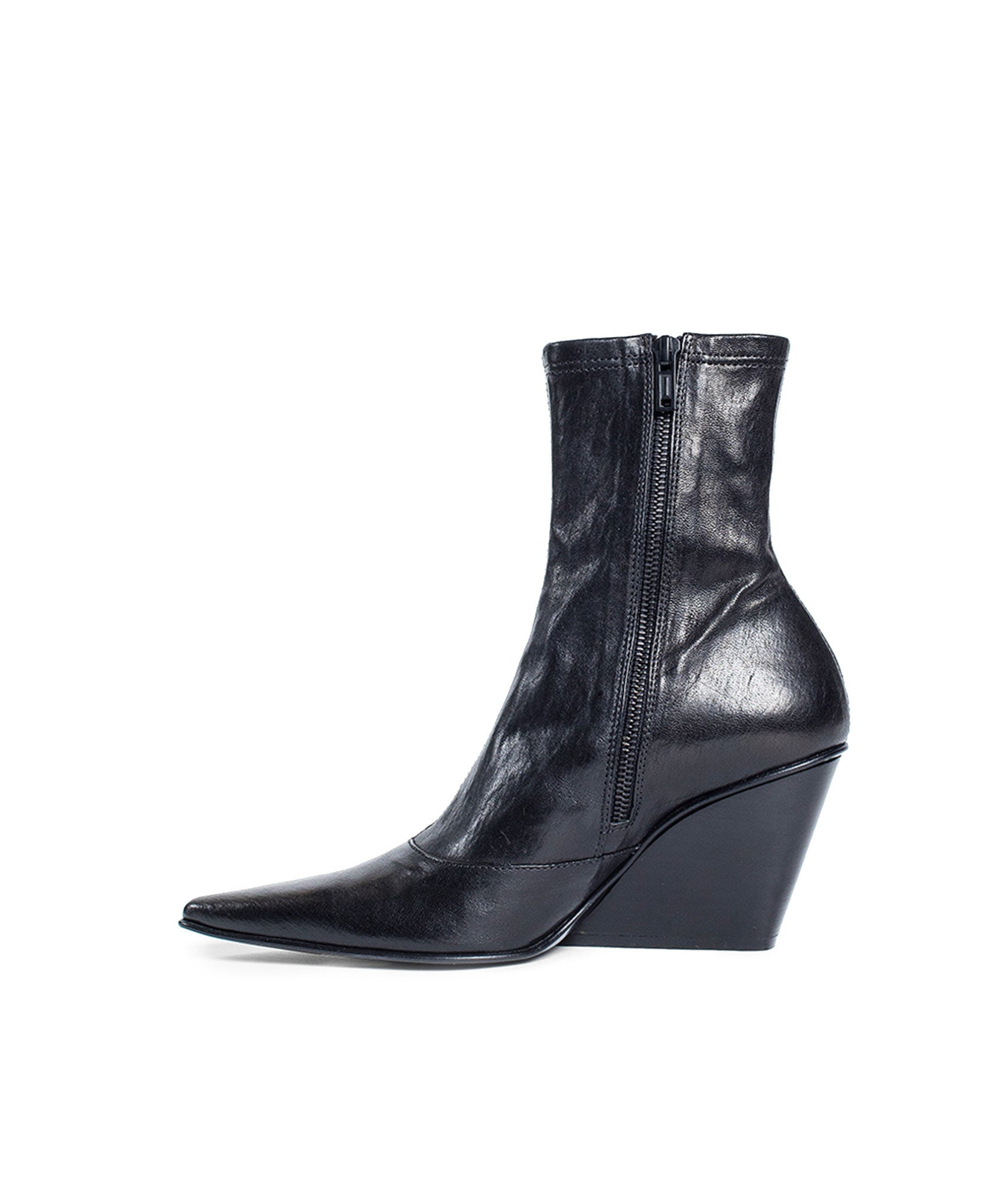 Ann Demeulemeester Woman Black Boots In Black