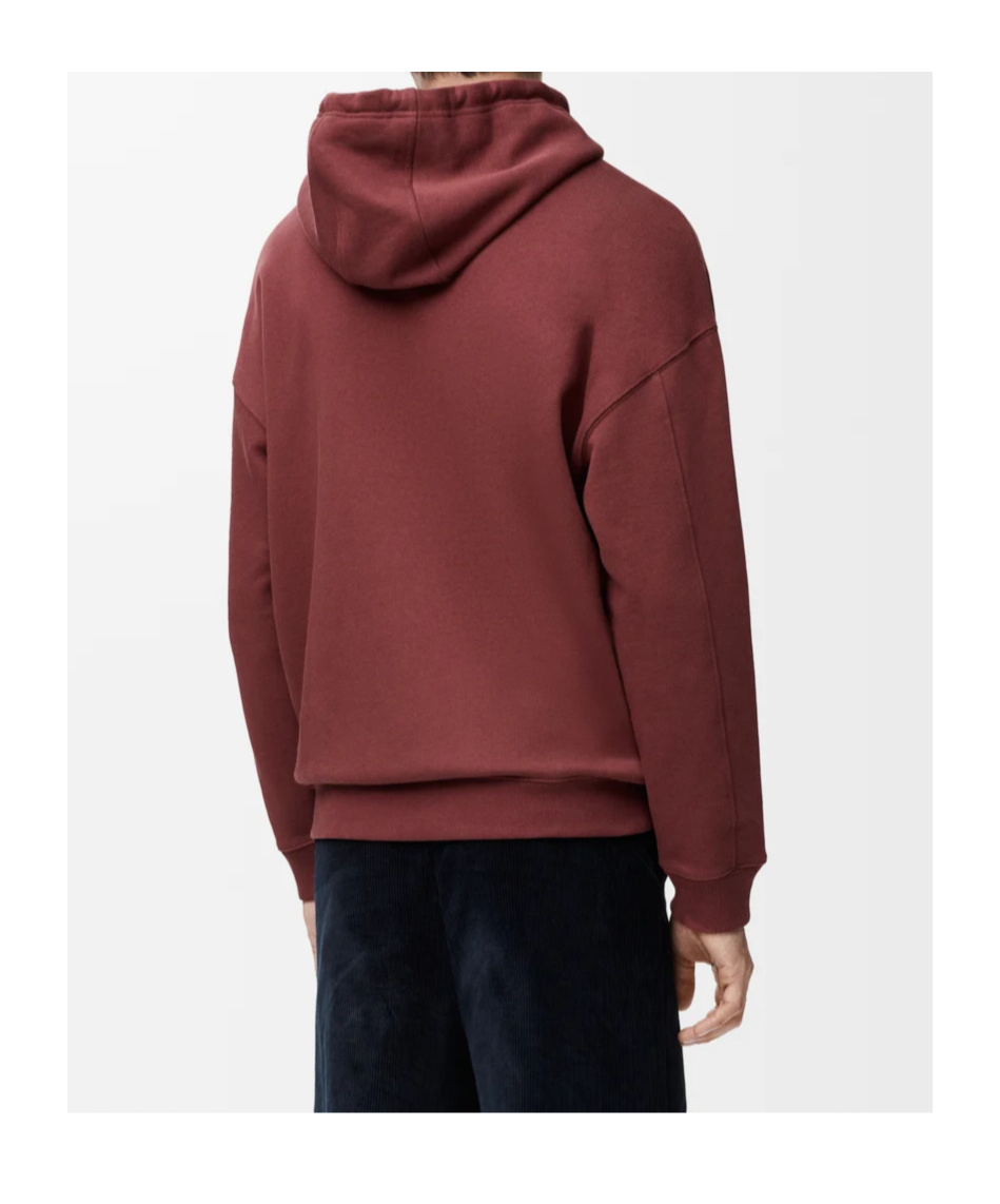 Loewe Cotton-blend Anagram Hoodie In Brown