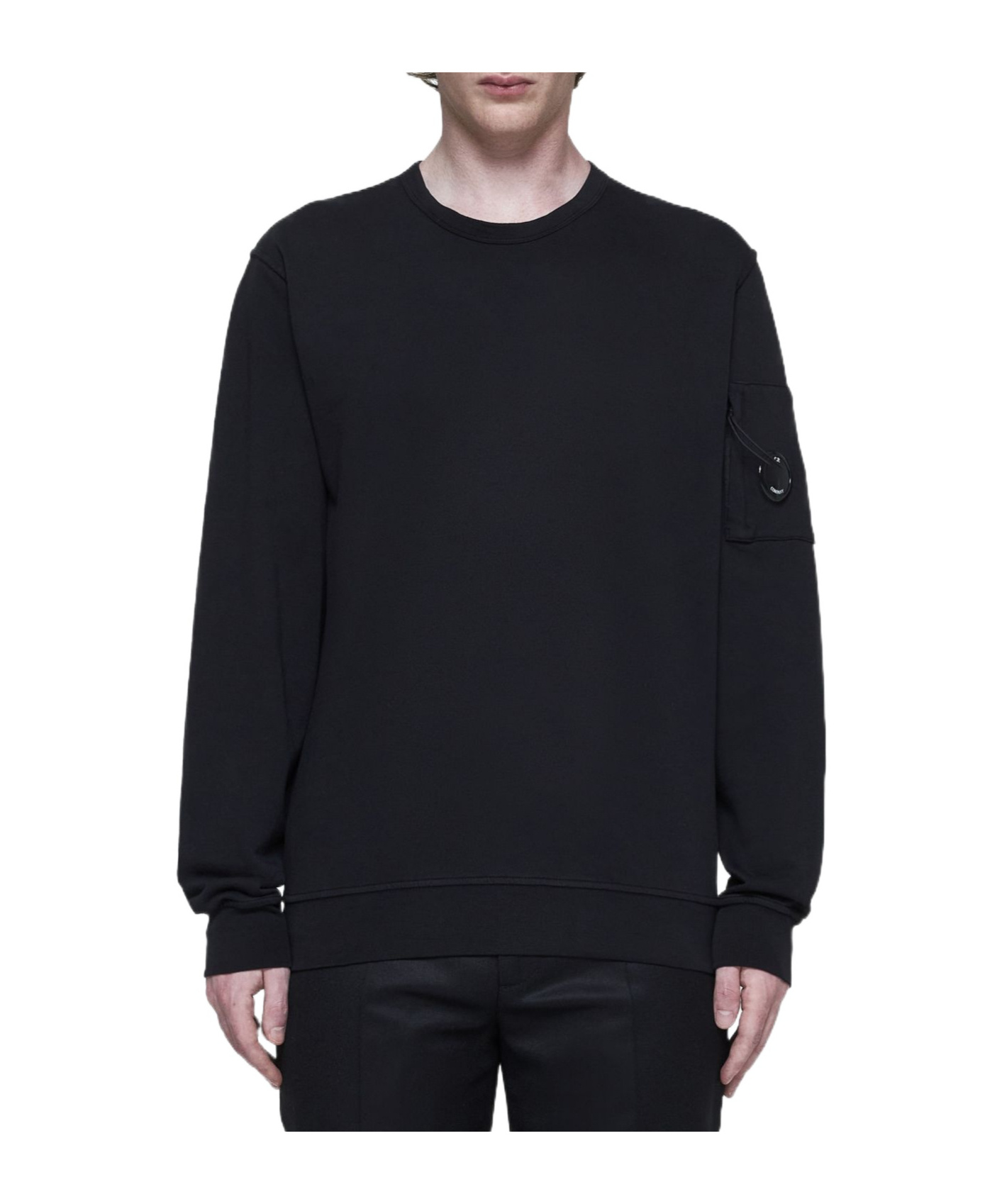 C.p. Company Crewneck Wool Sweater In Gold