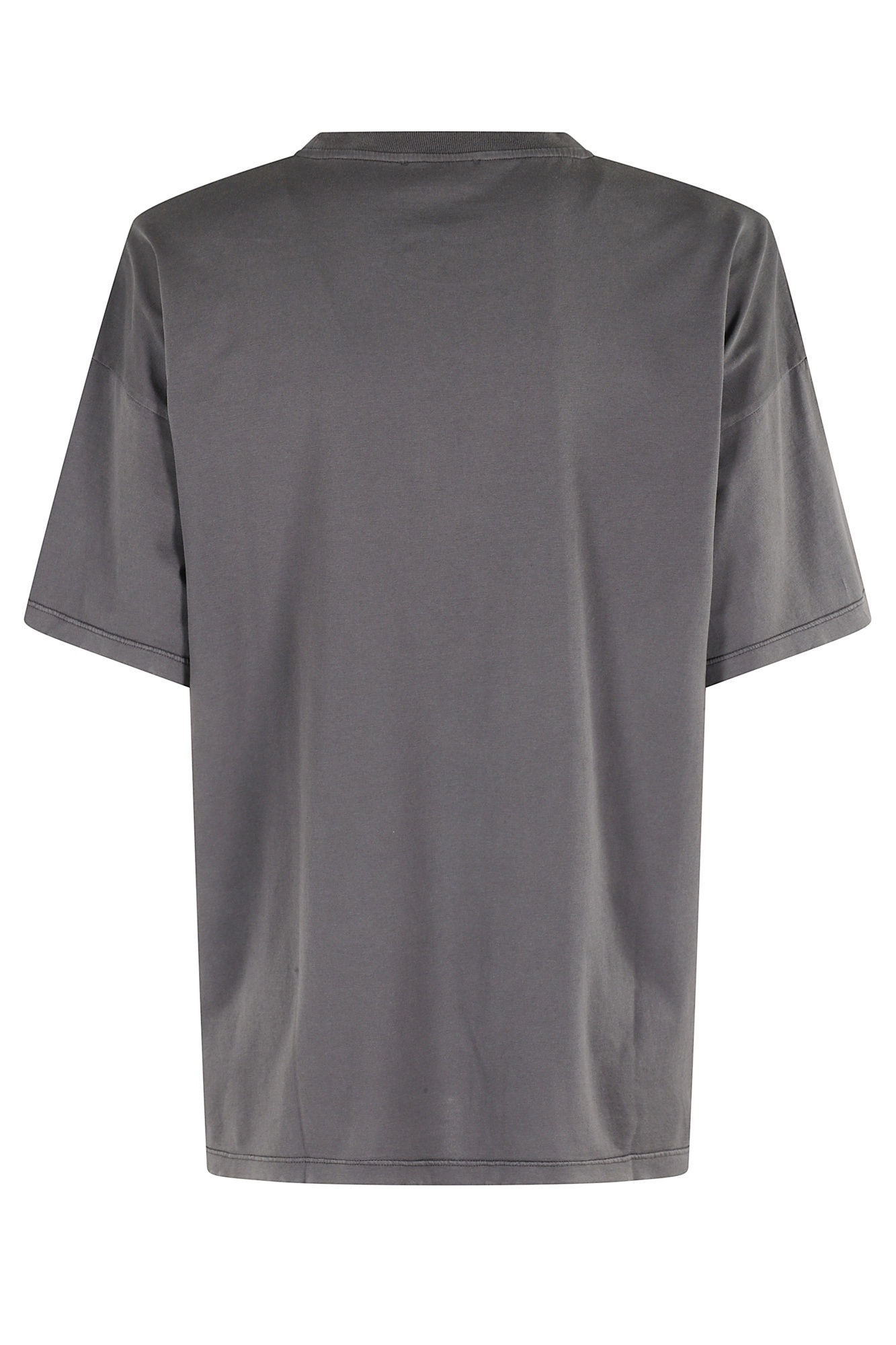 Dondup Oversized Crew-neck T-shirt In Gray