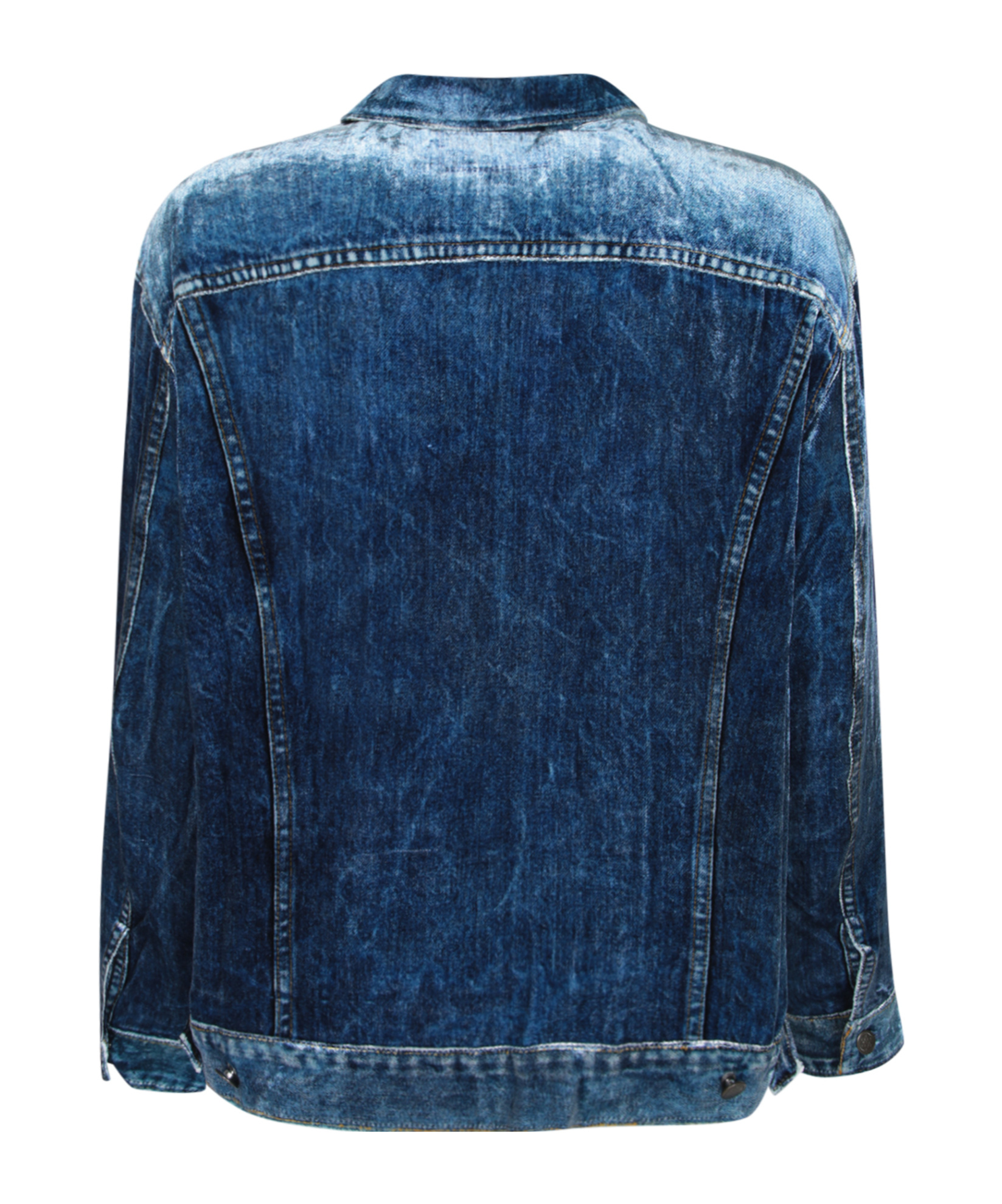 Pierre-louis Mascia Long-sleeved Denim Jacket In Blue