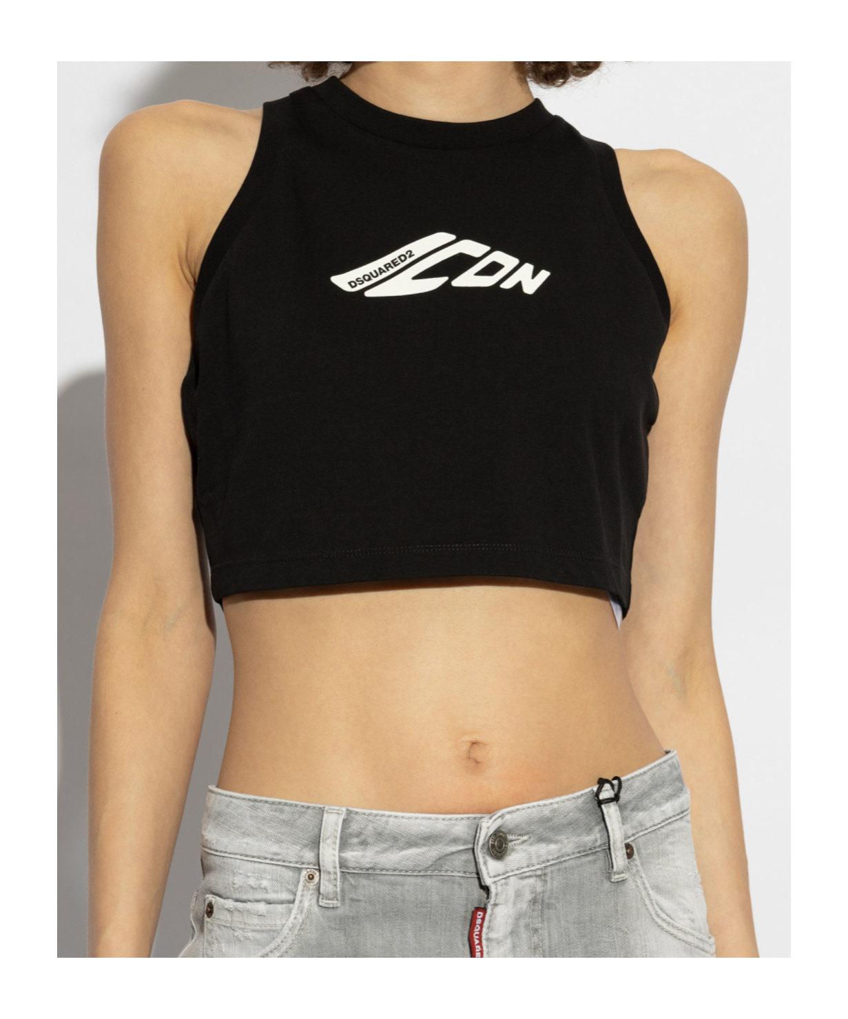Dsquared2 Mini Fit Icon Tank Top In Black