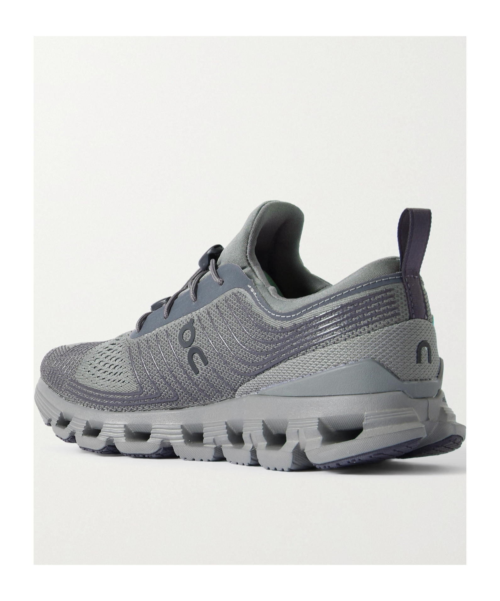 On Running Lace Up Sneakers In Gray