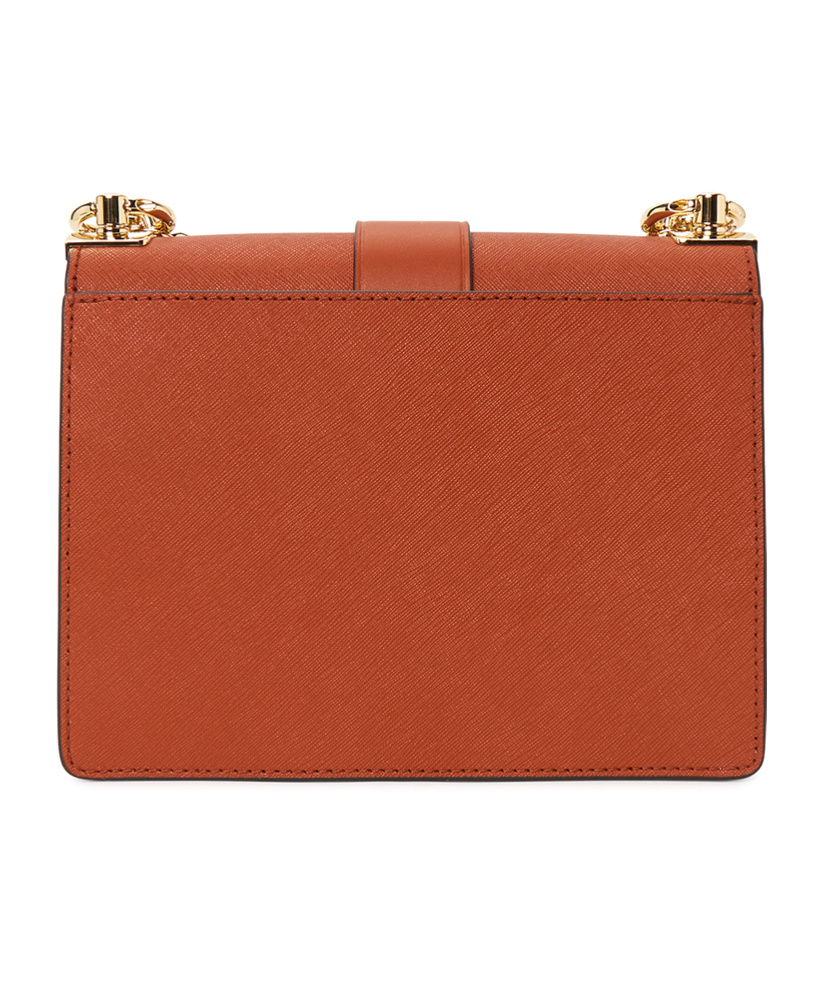 Michael Kors Small Saffiano Cross-body Bag In Brown