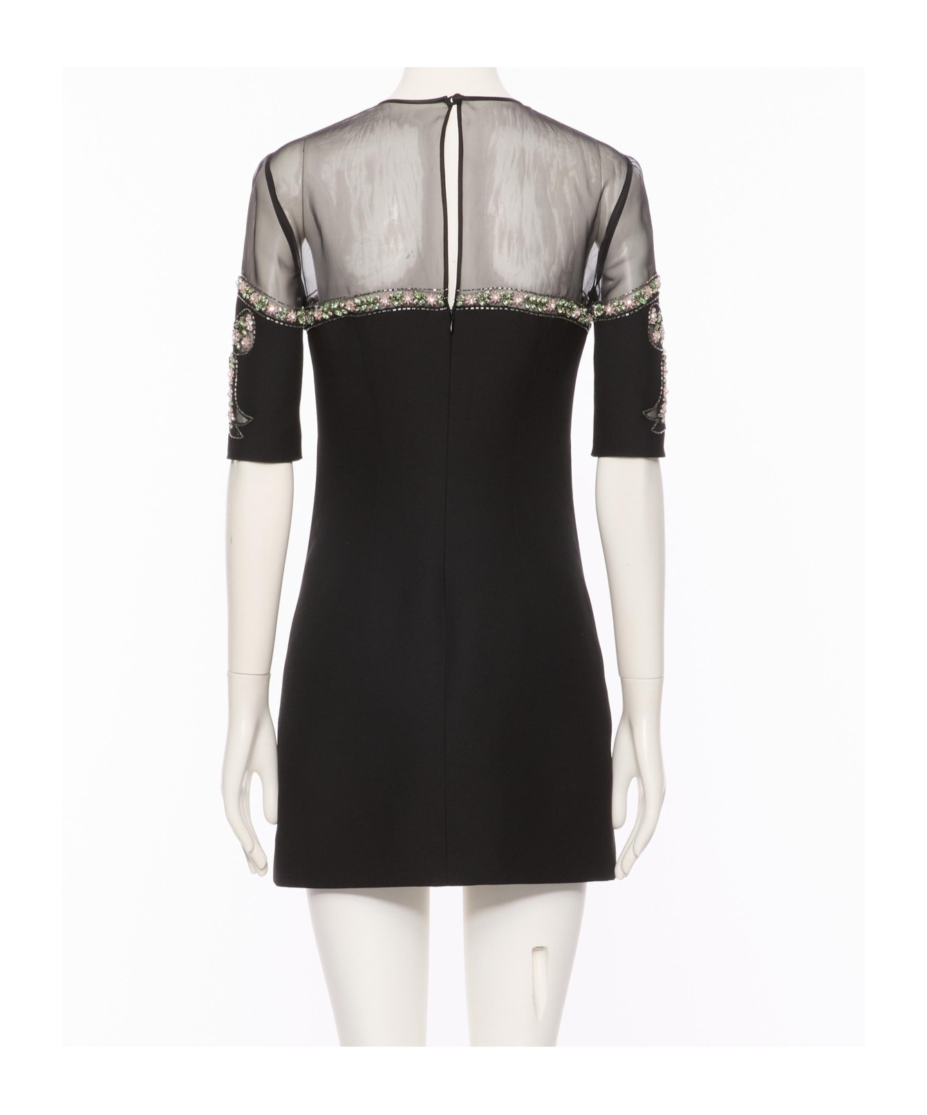 Valentino Short-sleeved Dress In Black