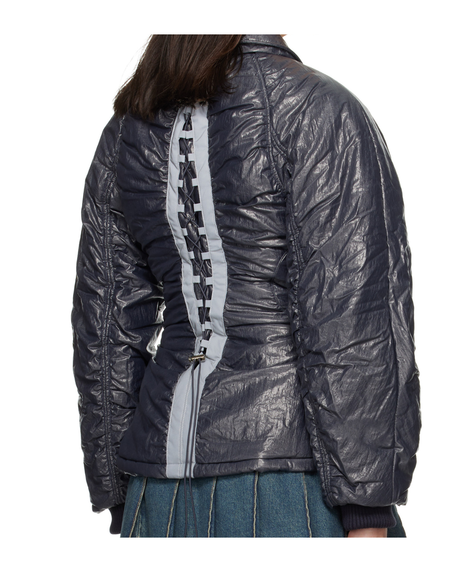 Shop Andersson Bell Luna Back-corset Jacket In Black