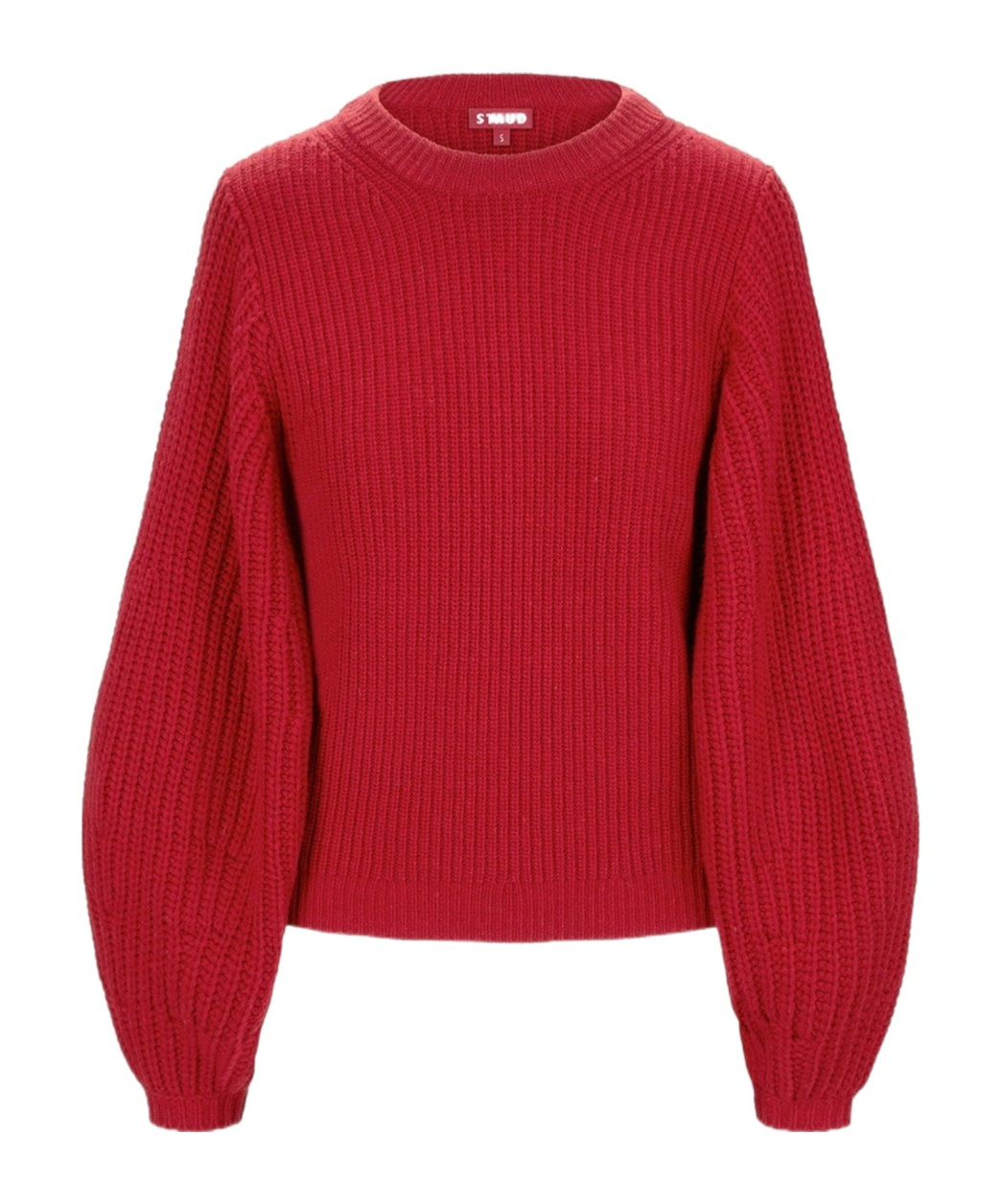 Staud Long-sleeved Sweater In Red
