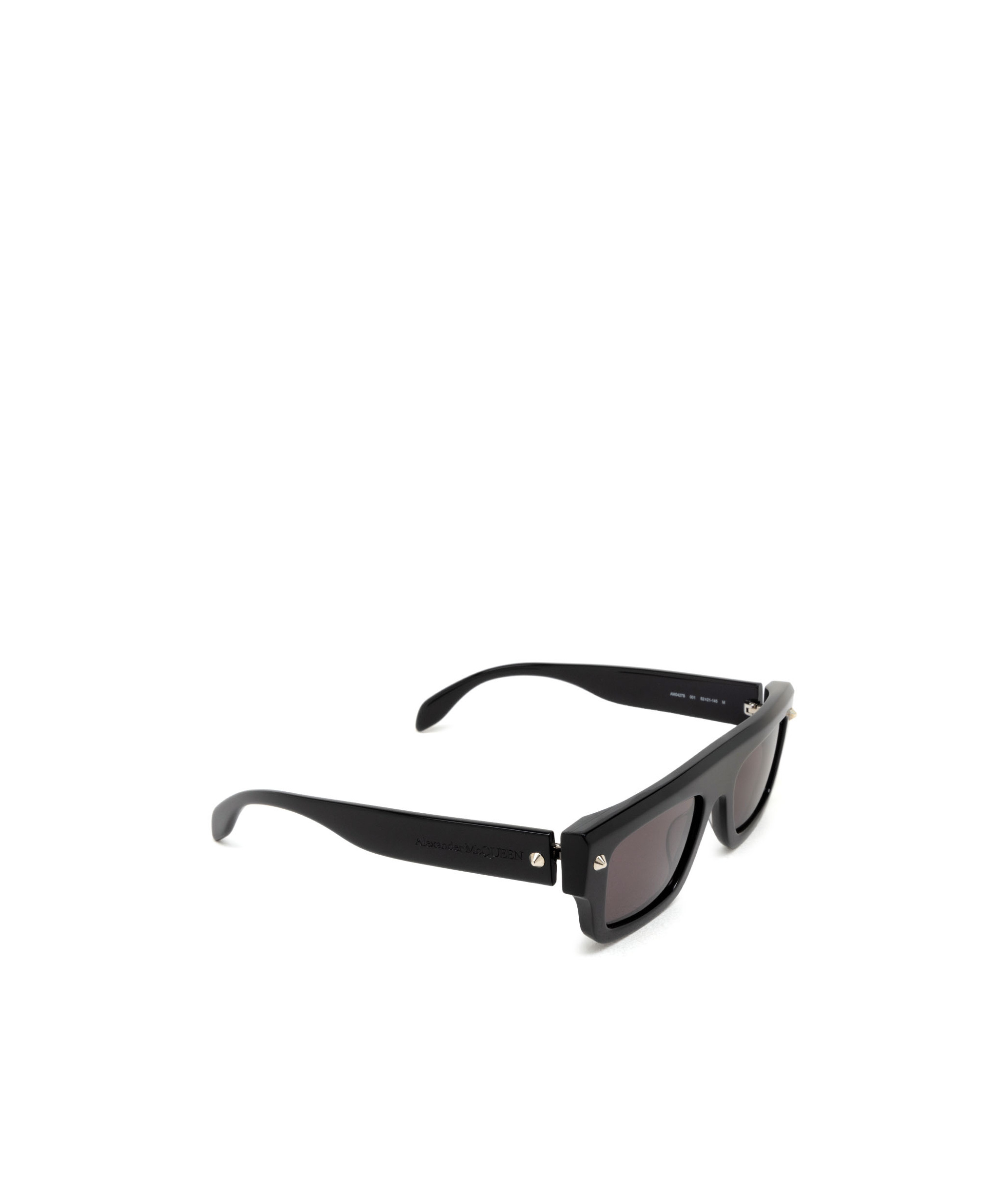 Alexander Mcqueen Rectangle-frame Sunglasses In Black