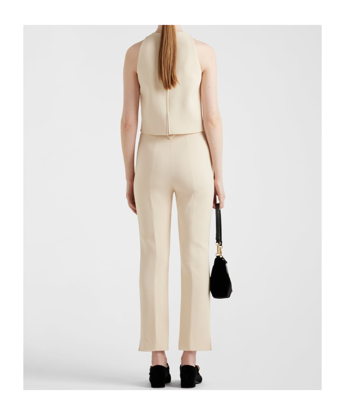 Prada Top With Bow In Natural Color