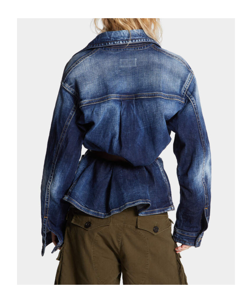 Dsquared2 Dsquared 9 To 5 Jean Shirt In Blue