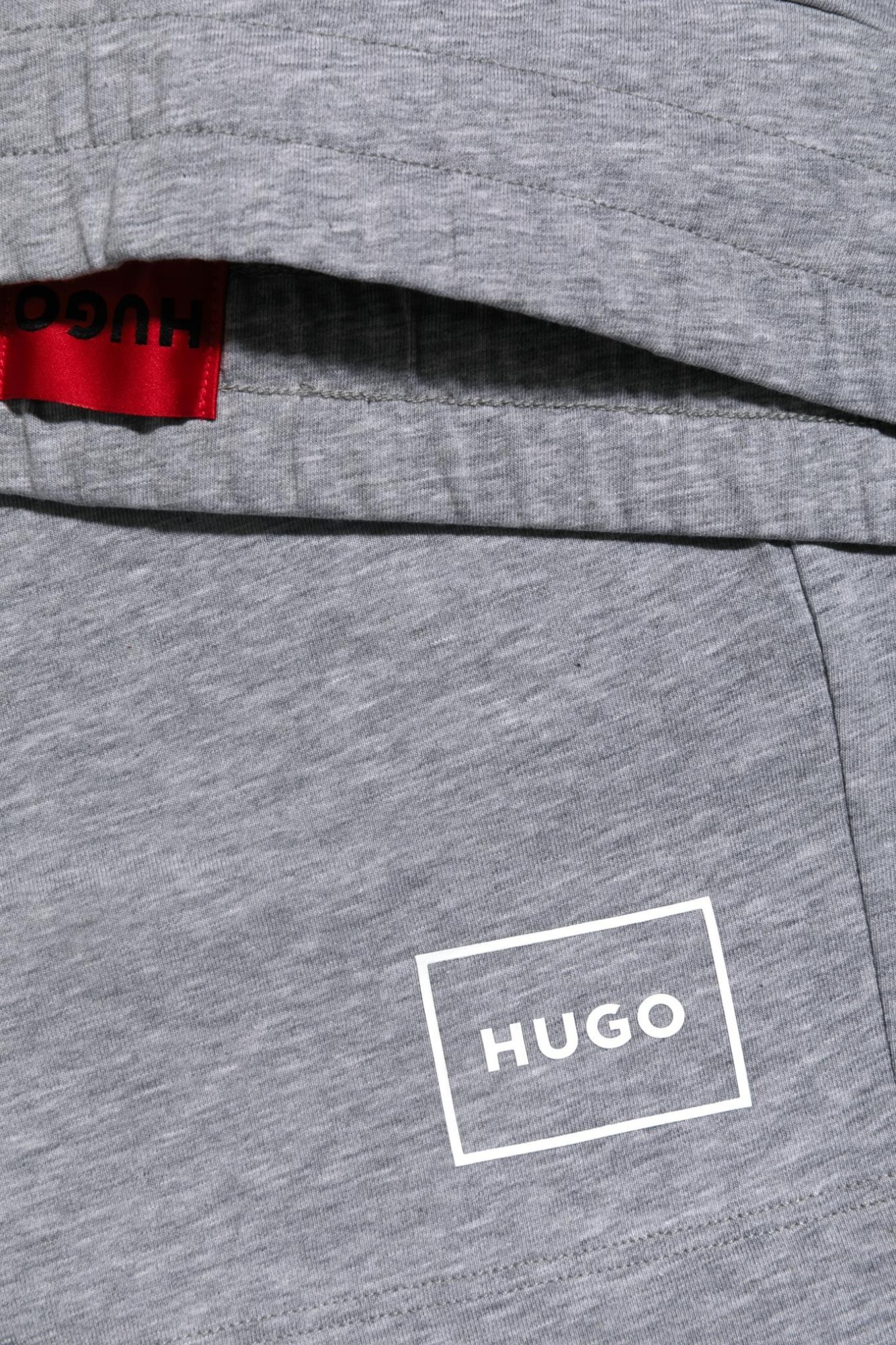 Hugo Boss Logo Shorts In Gray
