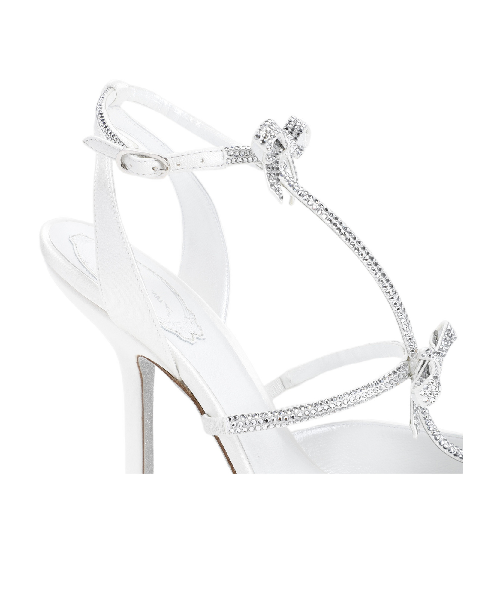 Shop René Caovilla 105mm Caterina Pumps In White