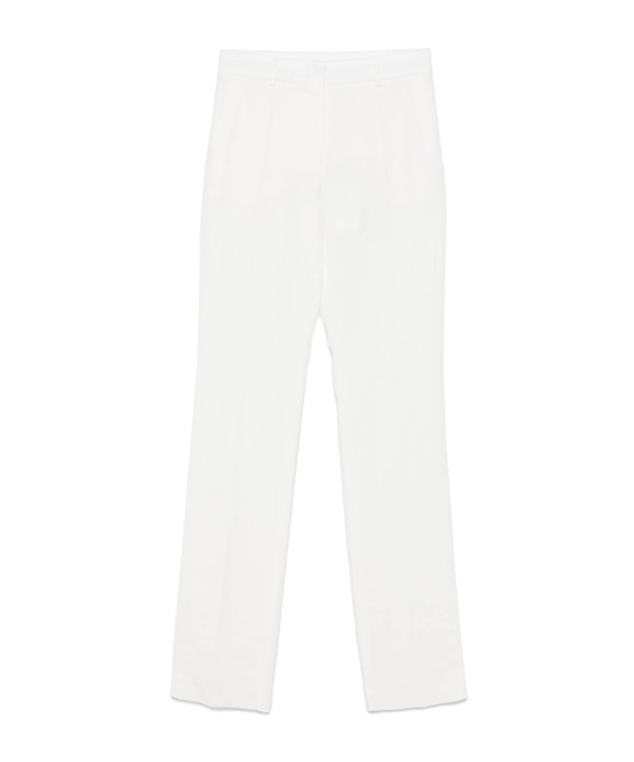 Sportmax Belt Loops Slacks In White