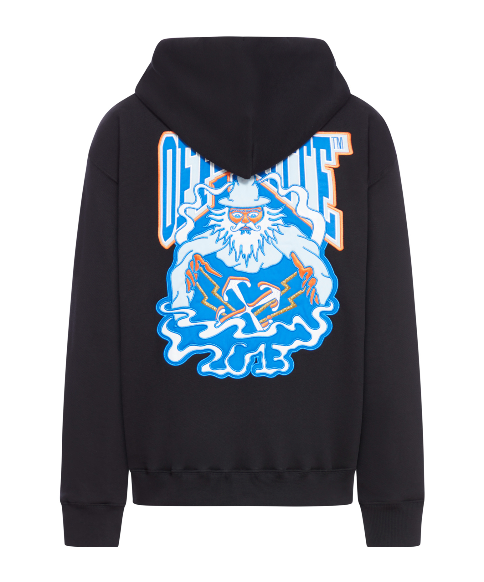 Off-white Wiz Patch Skate Hoodie In Black