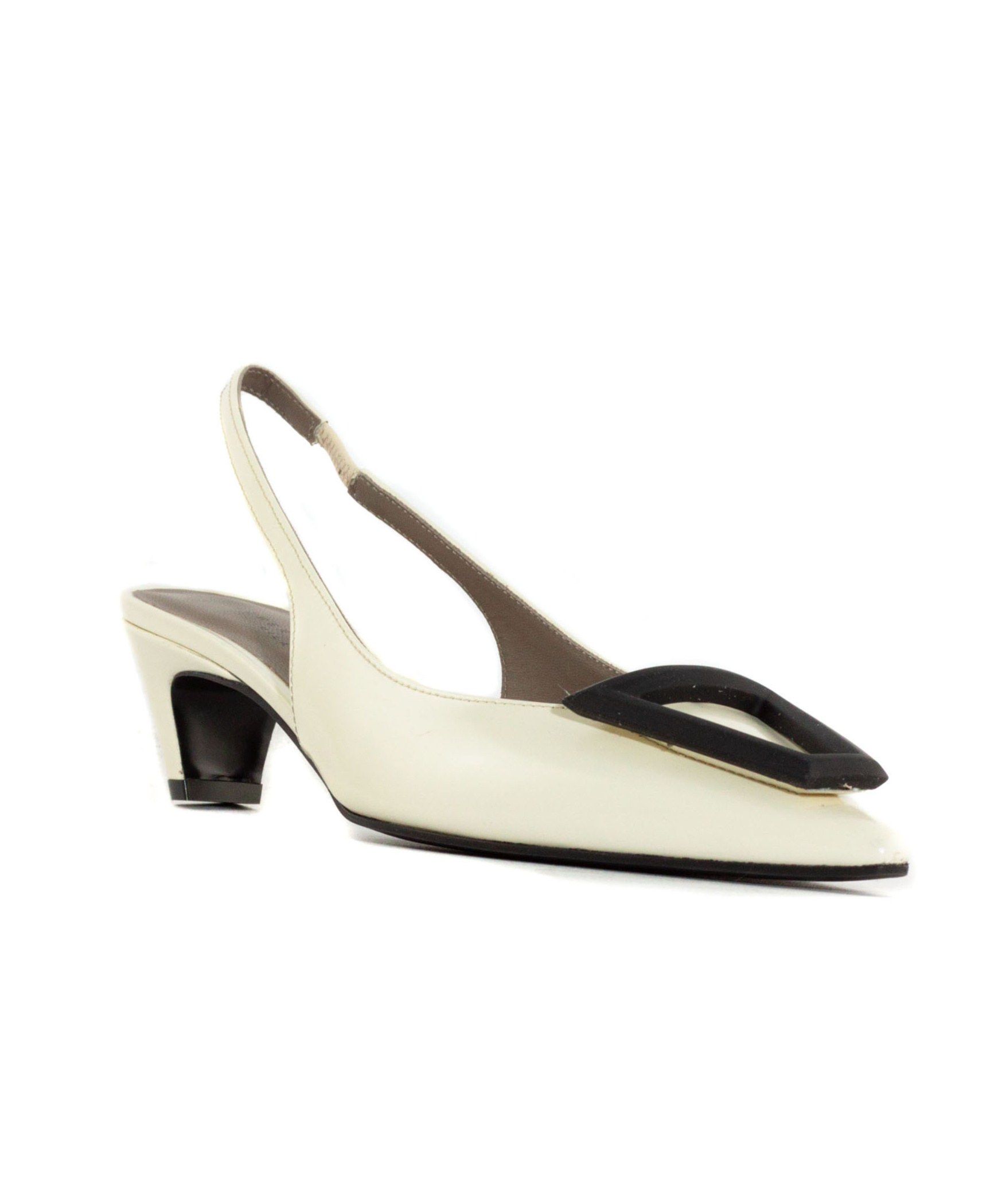 Shop Roberto Festa 50mm Dorien Pumps In White
