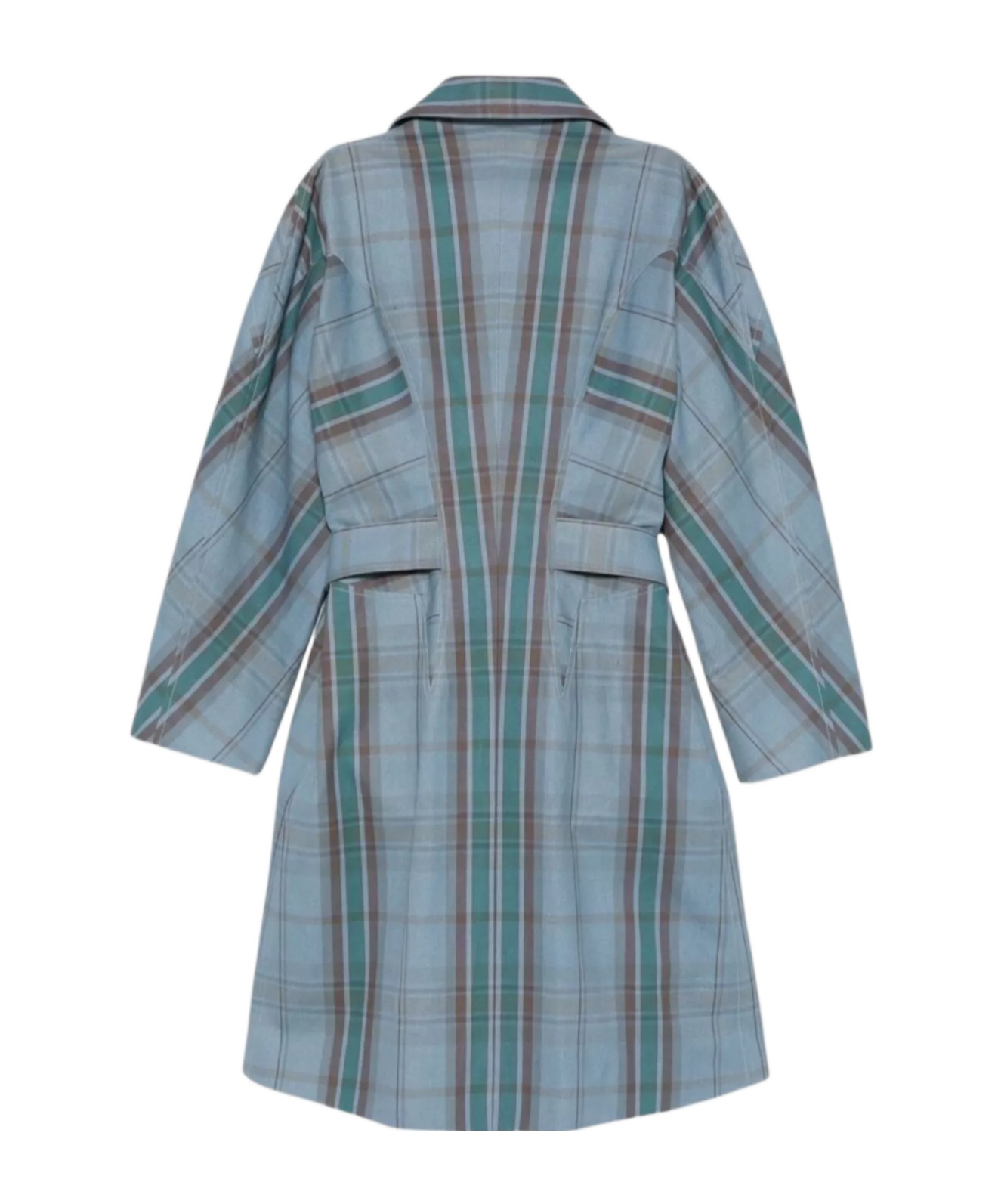 Vivienne Westwood Waist Belted Checked Coat