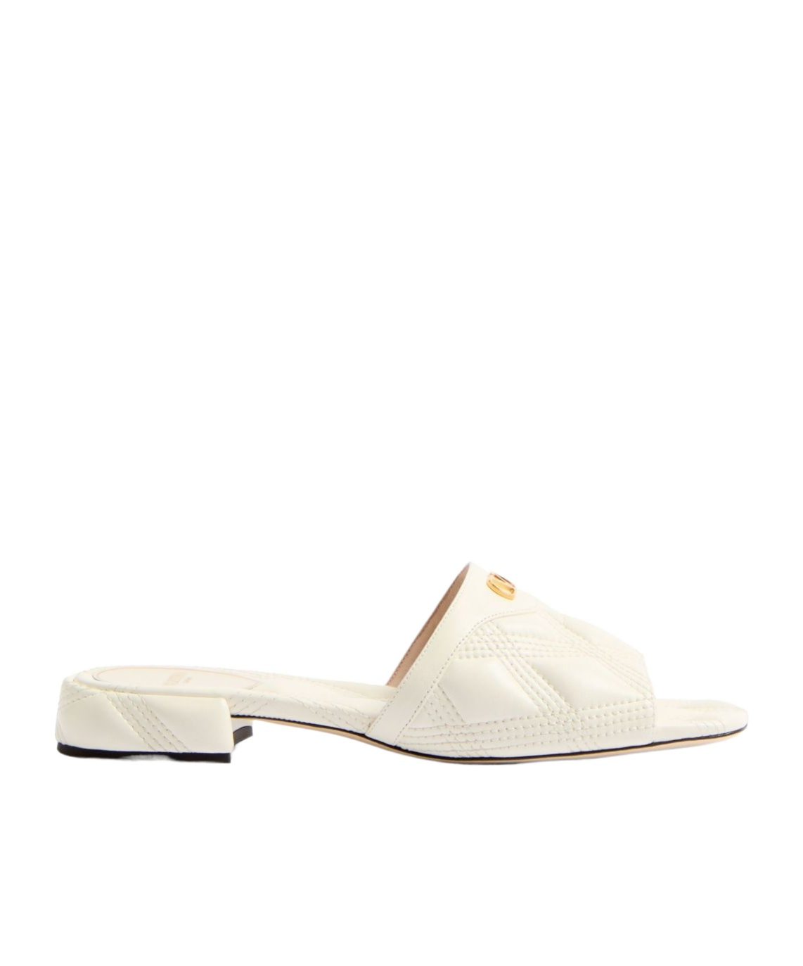 Valentino Open-toed Slippers In White