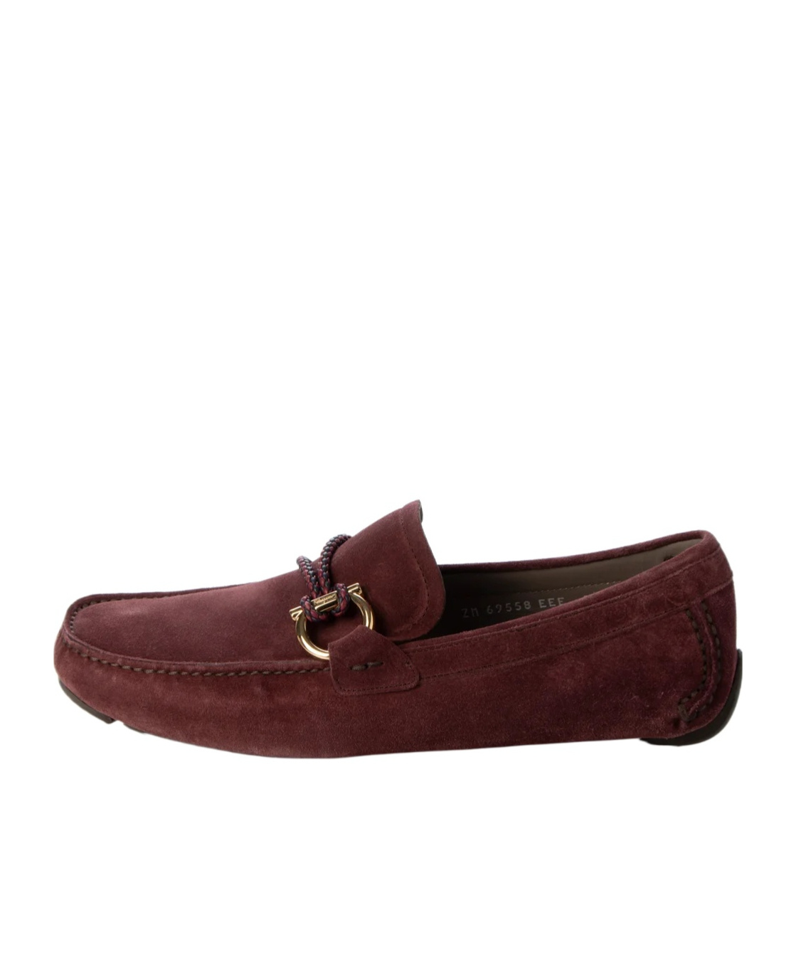 Ferragamo Loafers With Logo Buckle In Brown