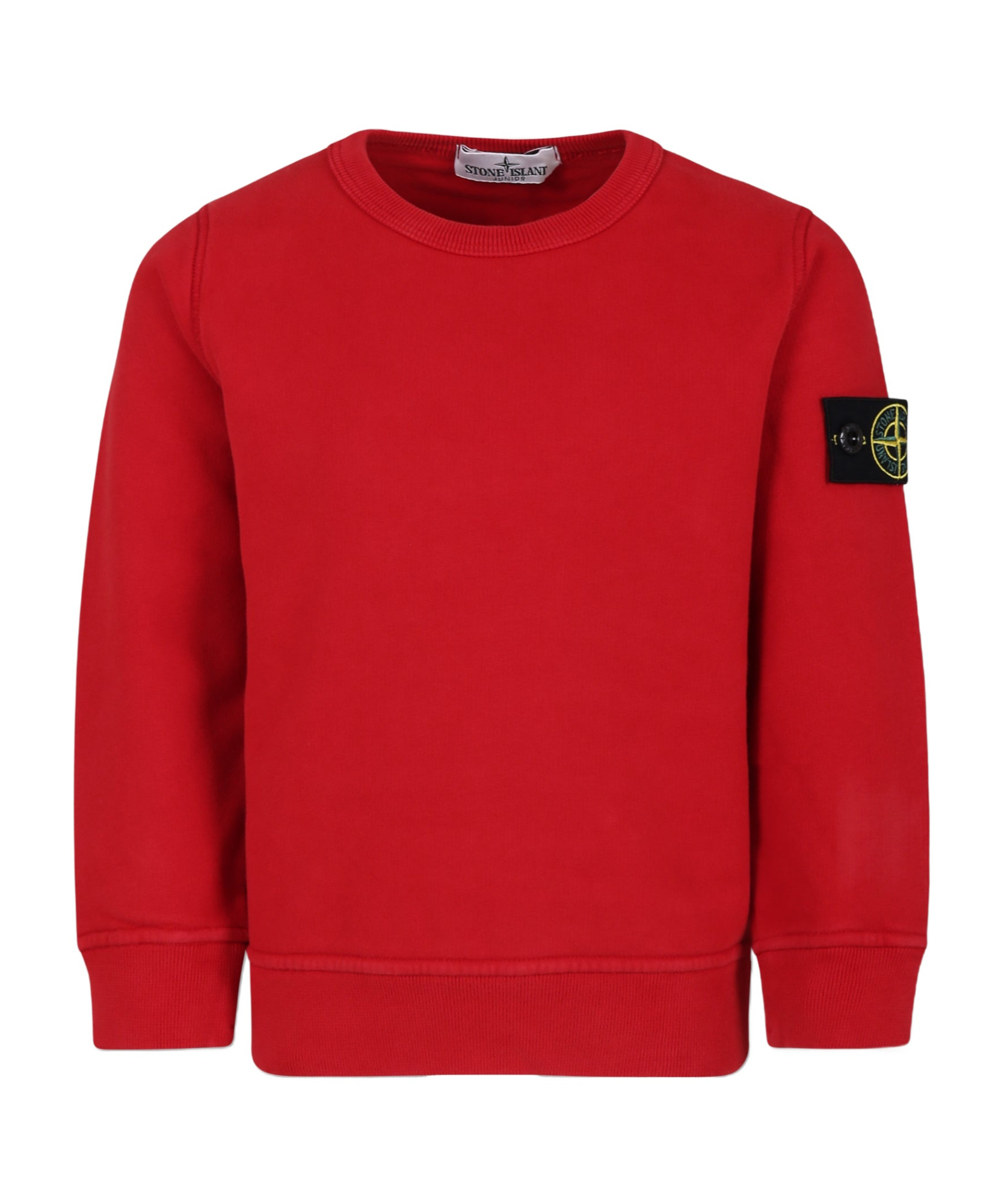 Stone Island Compass-detachable Badge Sweatshirt In Red