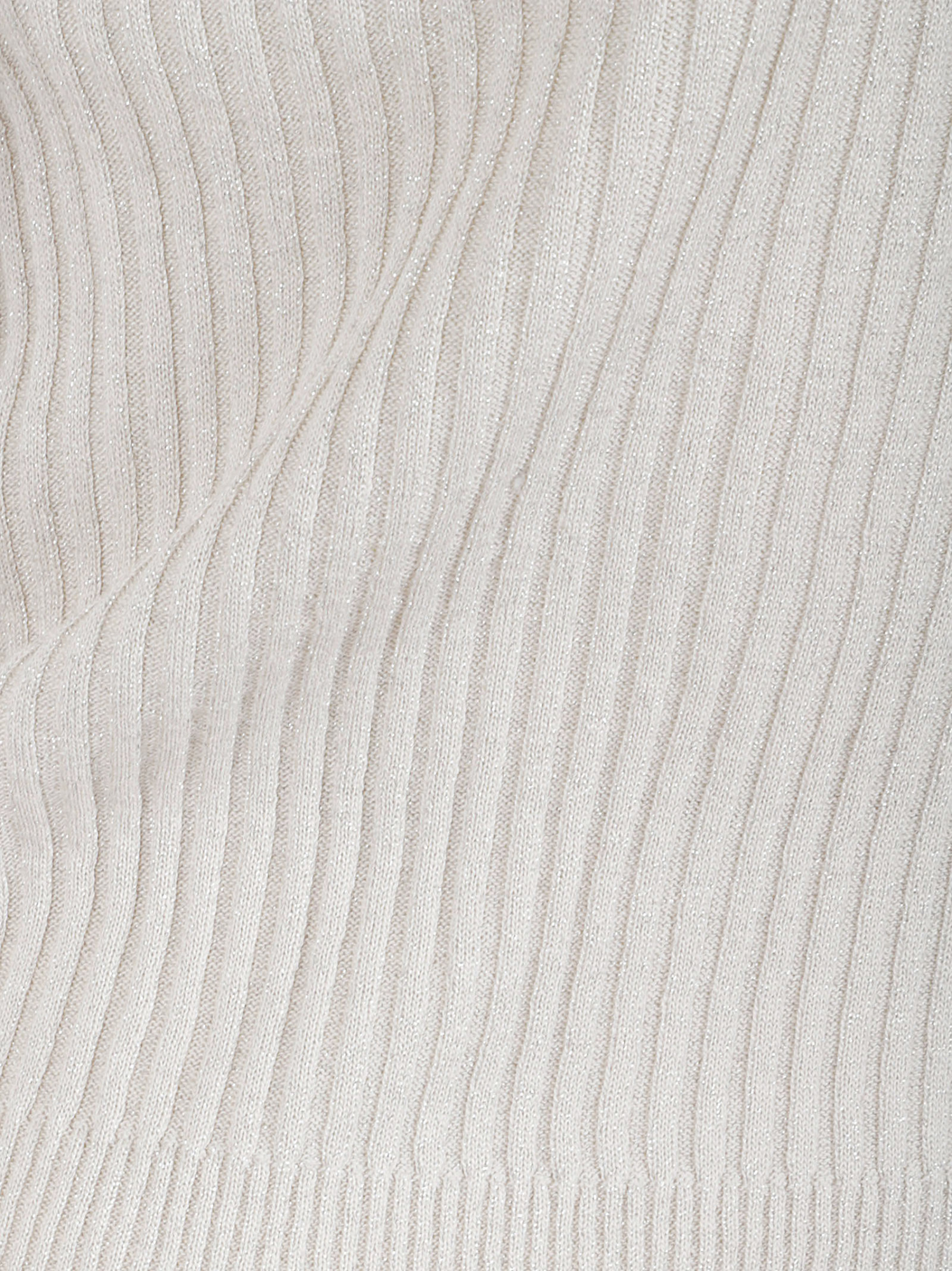 Peserico Long Sleeve V Neck Knit Sweater In White