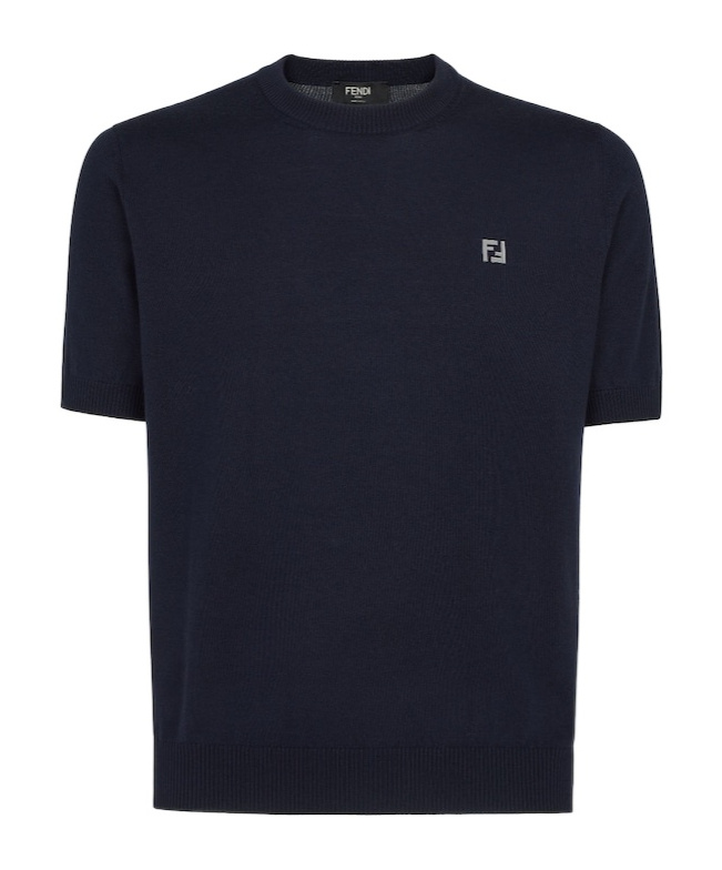 Fendi Navy Blue Wool Sweater