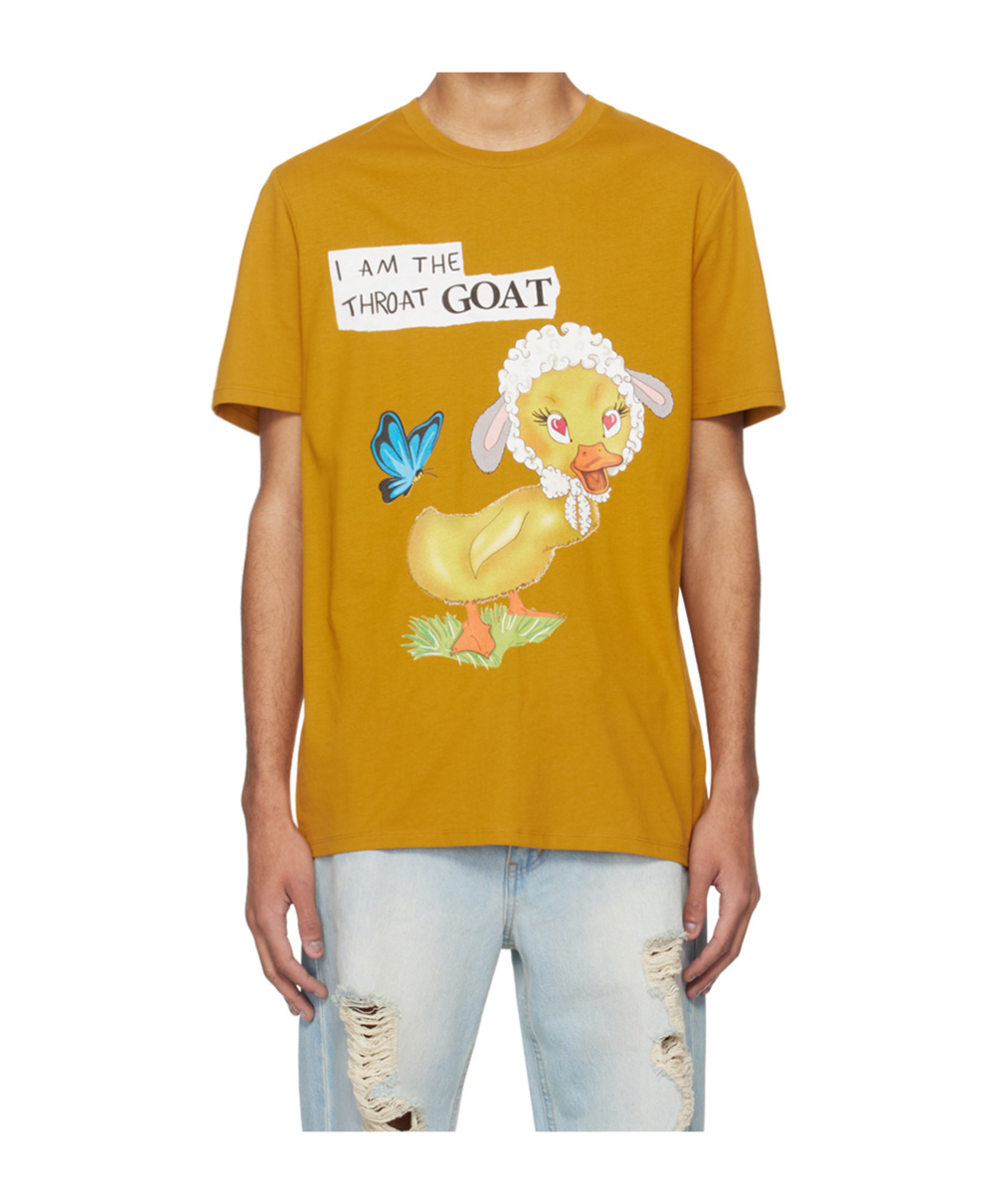 Egonlab Yellow Goat T-shirt In Brown