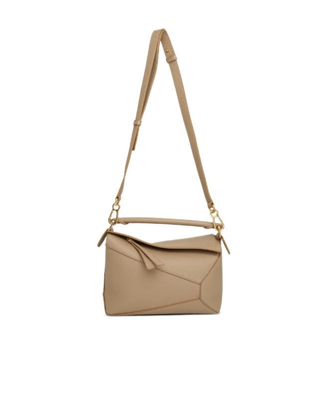 Loewe Small Puzzle Edge Bag In Nude