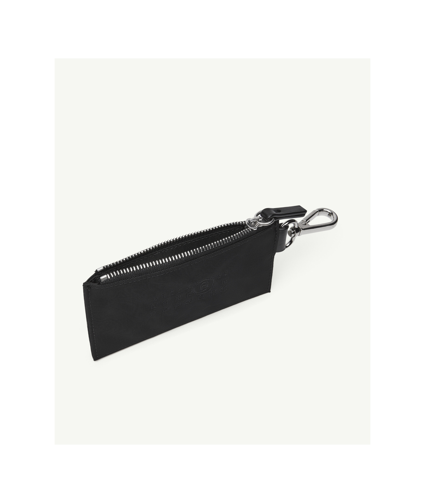 Mm6 Maison Margiela Debossed Logo Cardholder In Black