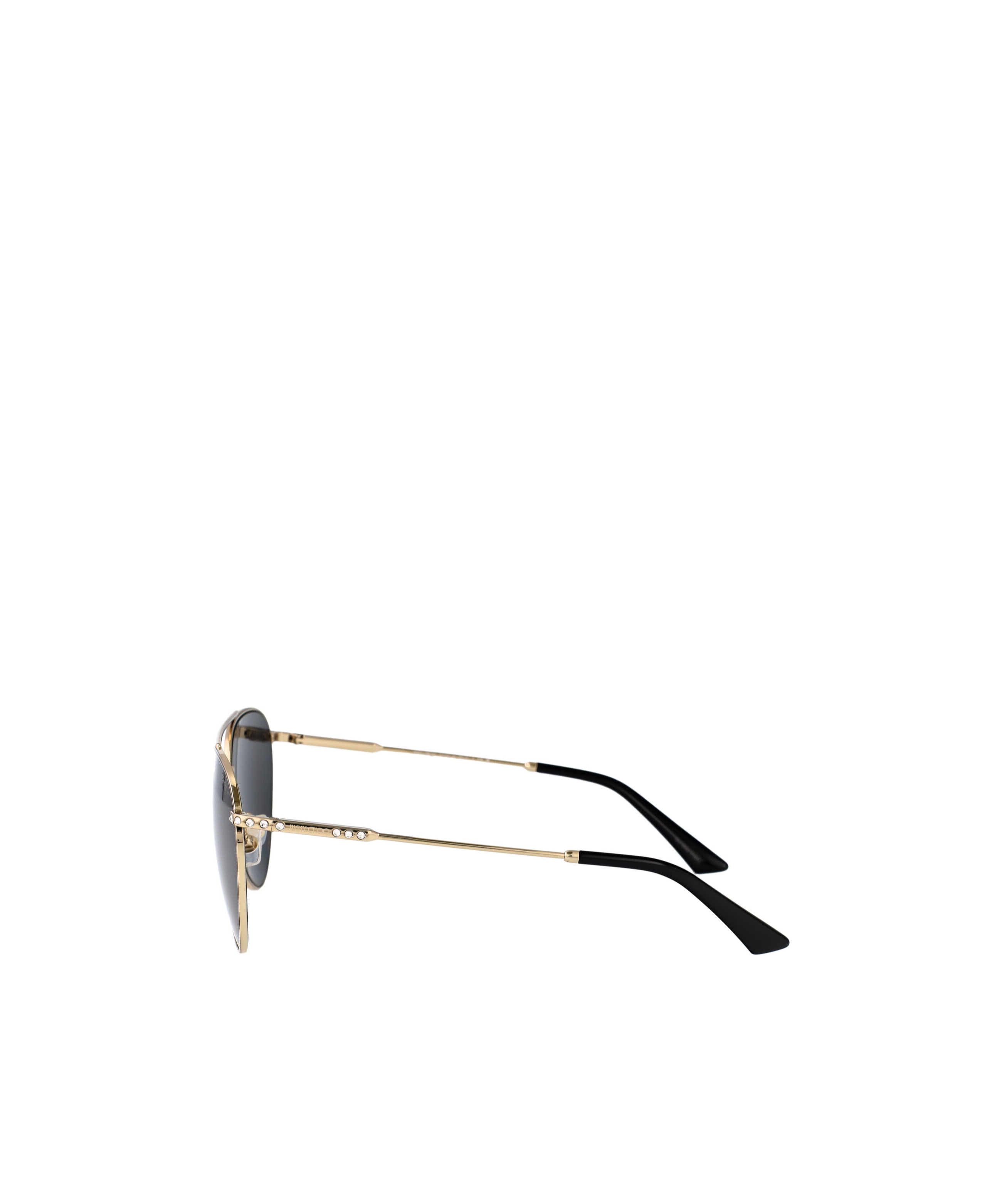 Jimmy Choo Womens Gold Jc4002b Pilot-frame Steel Sunglasses In Black