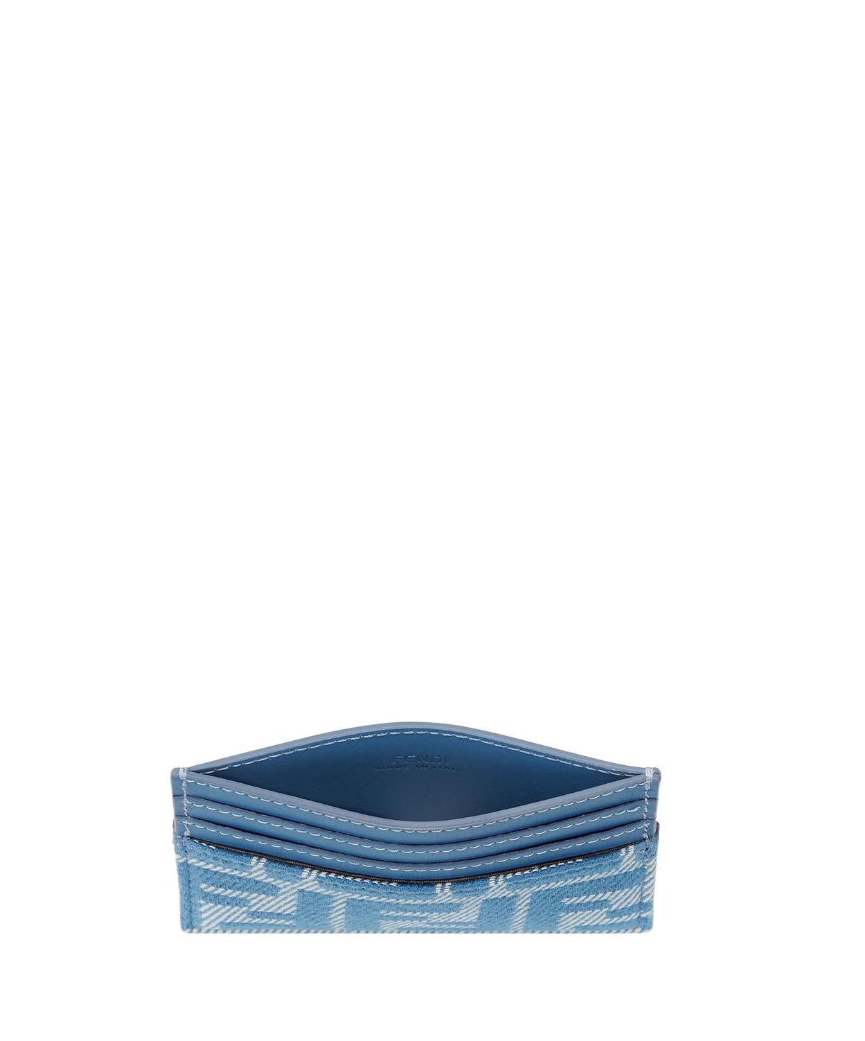 Fendi Baguette Card Holder In Blue
