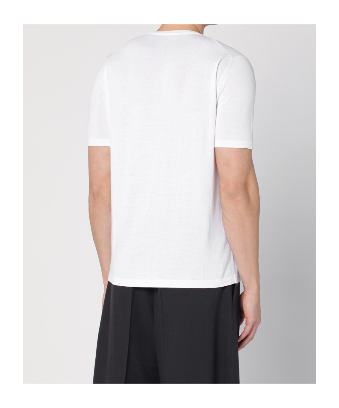Roberto Collina Crew Neck Cotton T-shirt Clothing In White