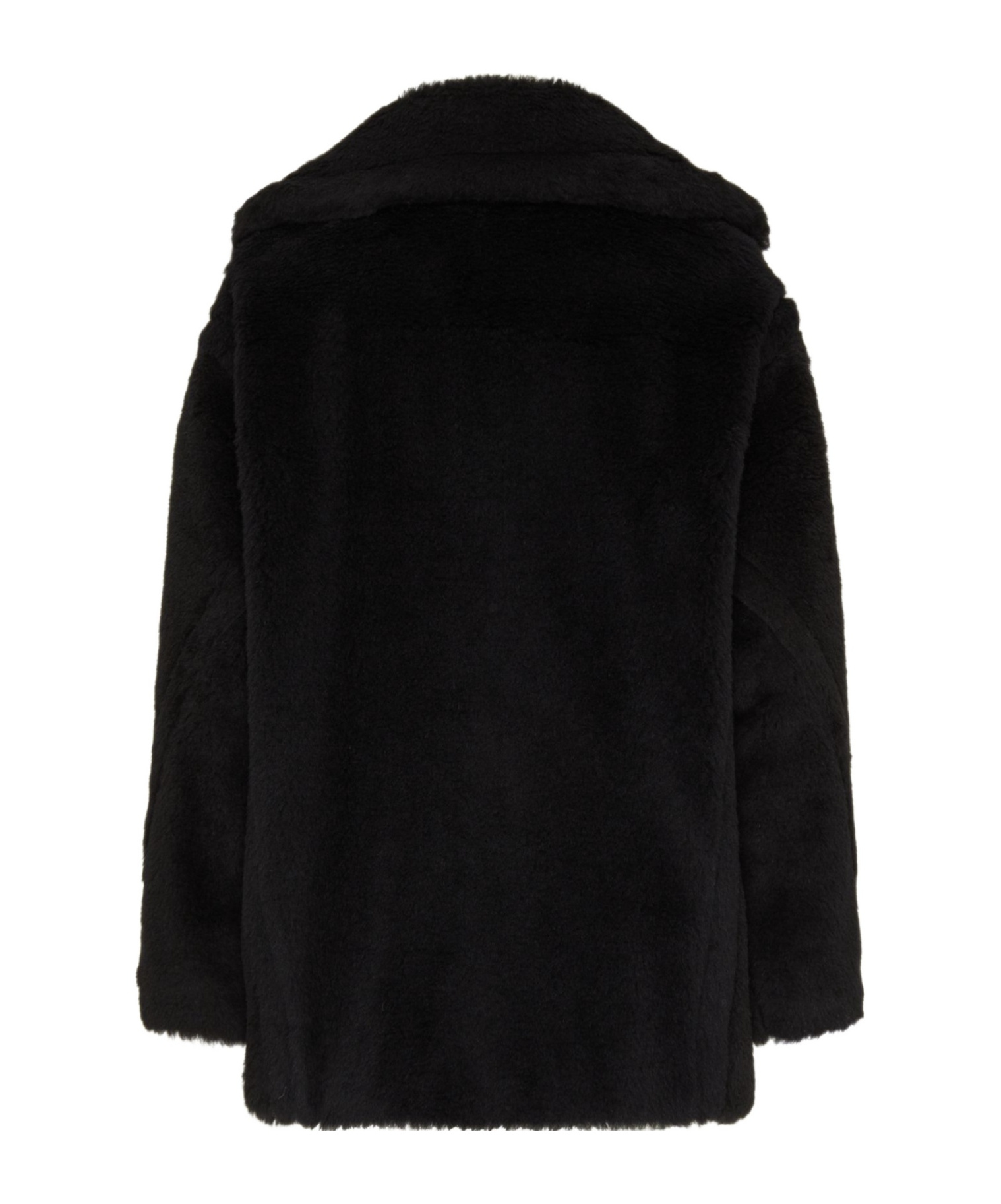 Shop Max Mara Long-sleeved Coat In Black