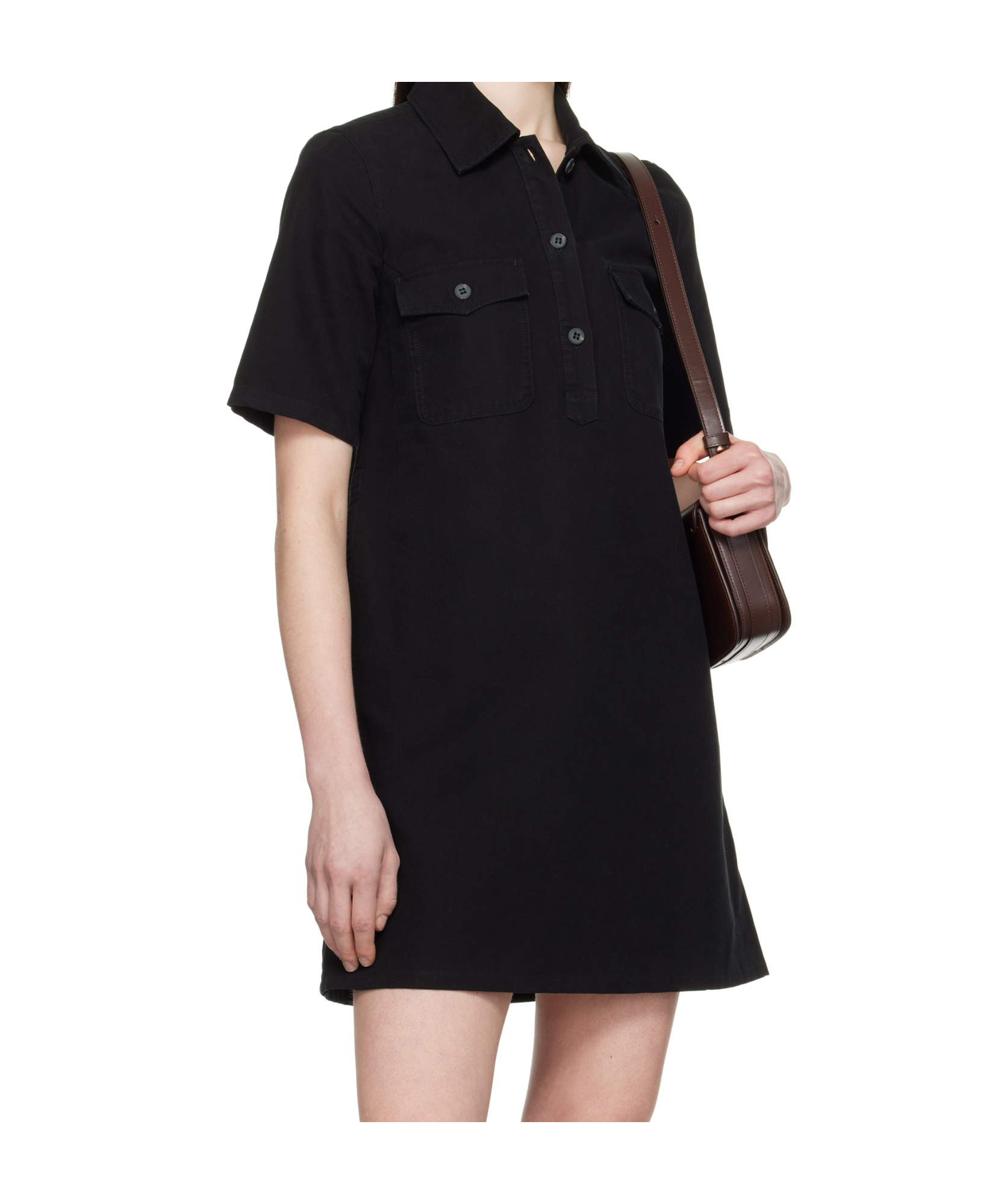 Apc Black Selia Minidress In Black