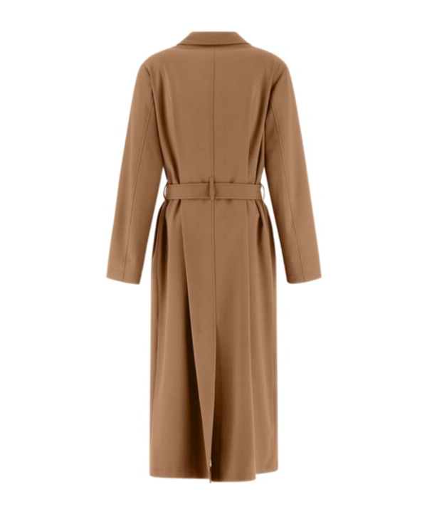 Herno Raincoat In Soft Wool In Brown