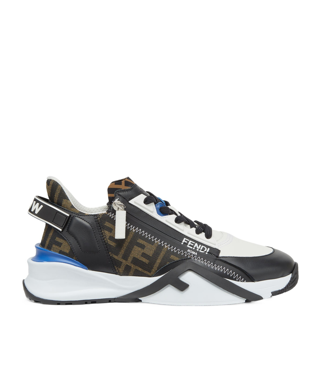 Fendi Mania Flow Runnning Sneakers In Black